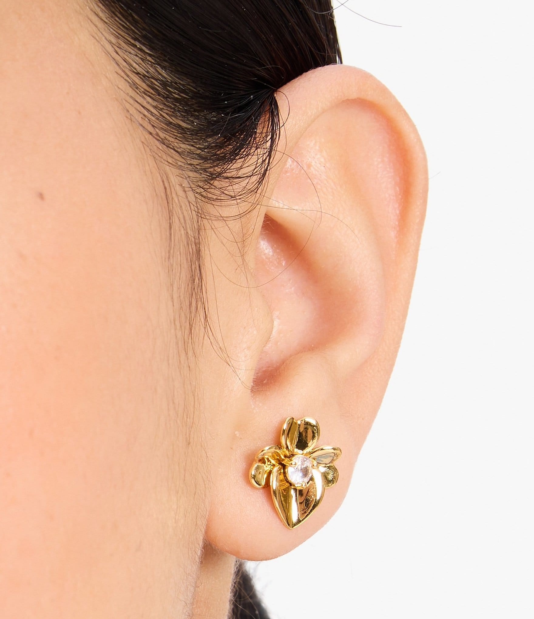 kate spade new york Precious Pansy Crystal Stud Earrings