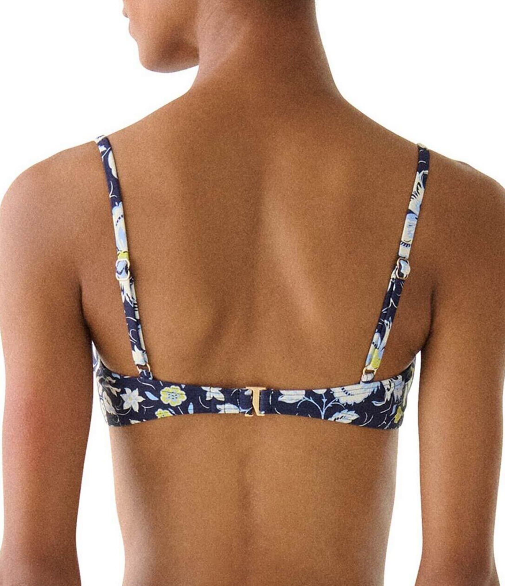 kate spade new york Pretty Paisley Underwire Shirred Swim Top
