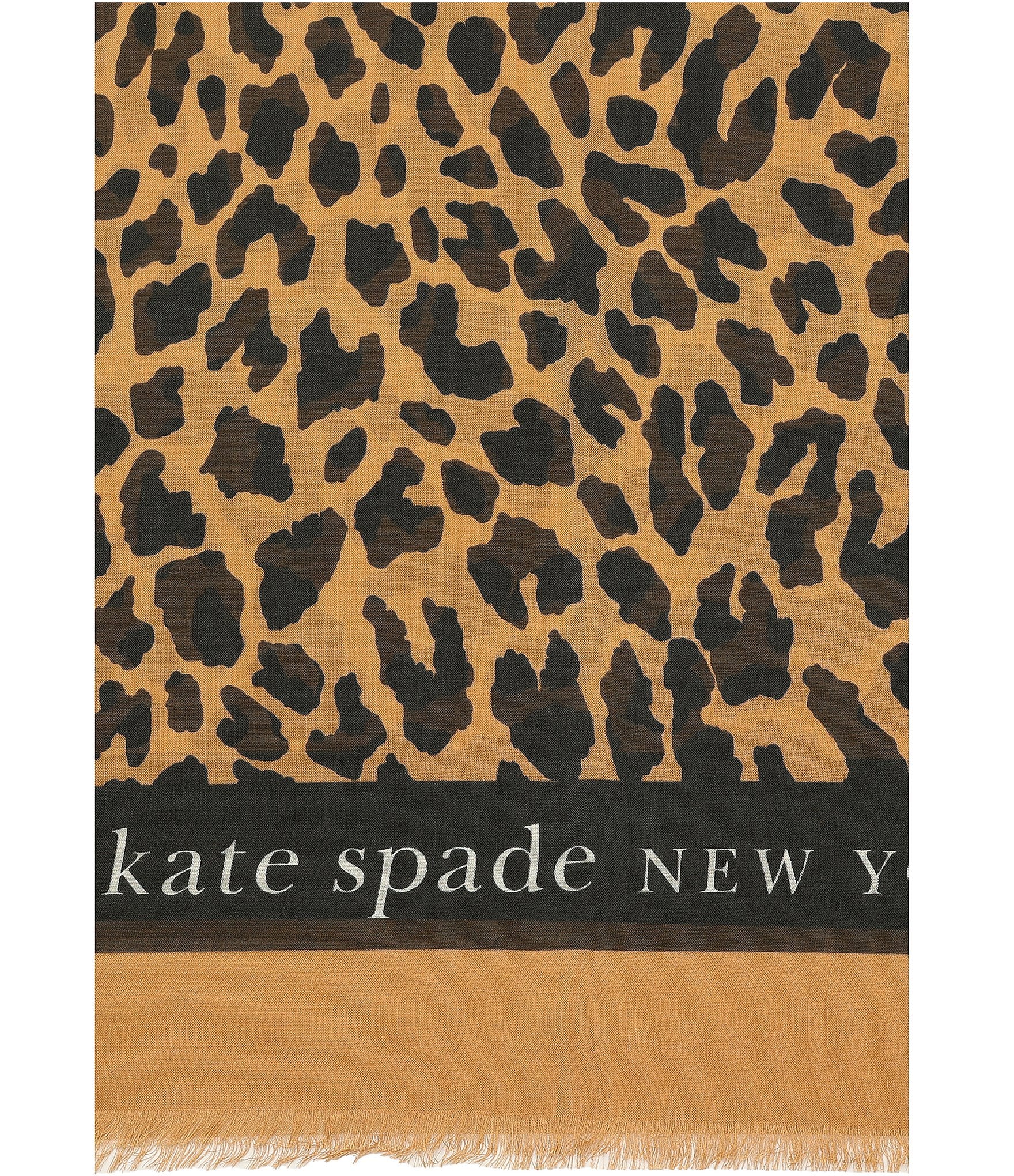 kate spade new york Regal Leopard Oblong Scarf