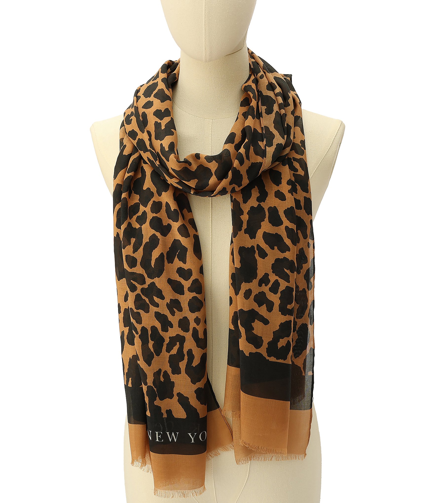 kate spade new york Regal Leopard Oblong Scarf