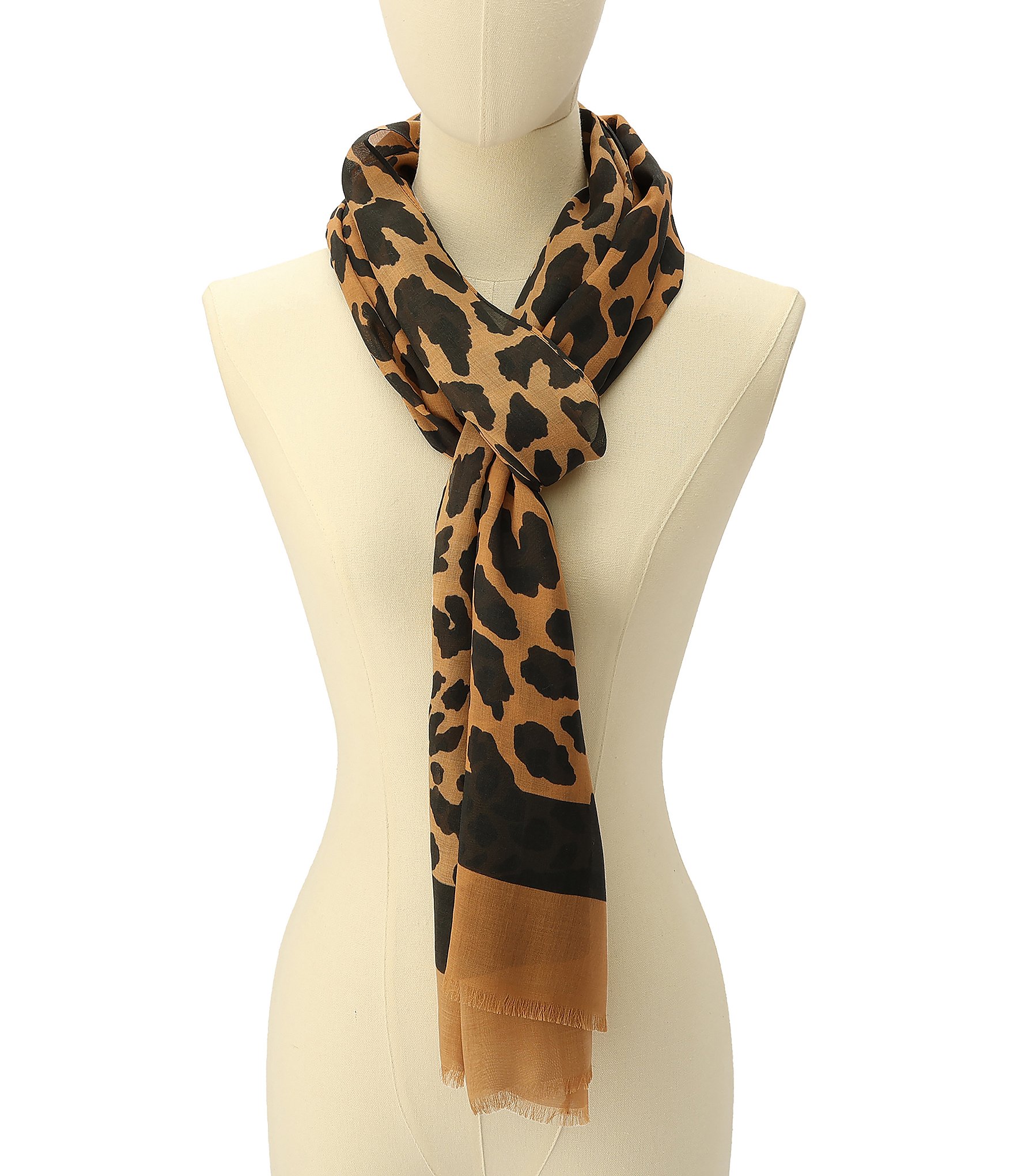 kate spade new york Regal Leopard Oblong Scarf