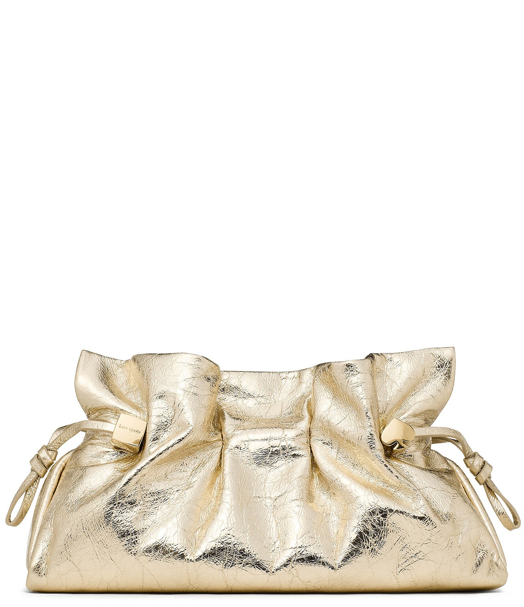 kate spade new york Rio Metallic Drawstring Clutch Shoulder Bag