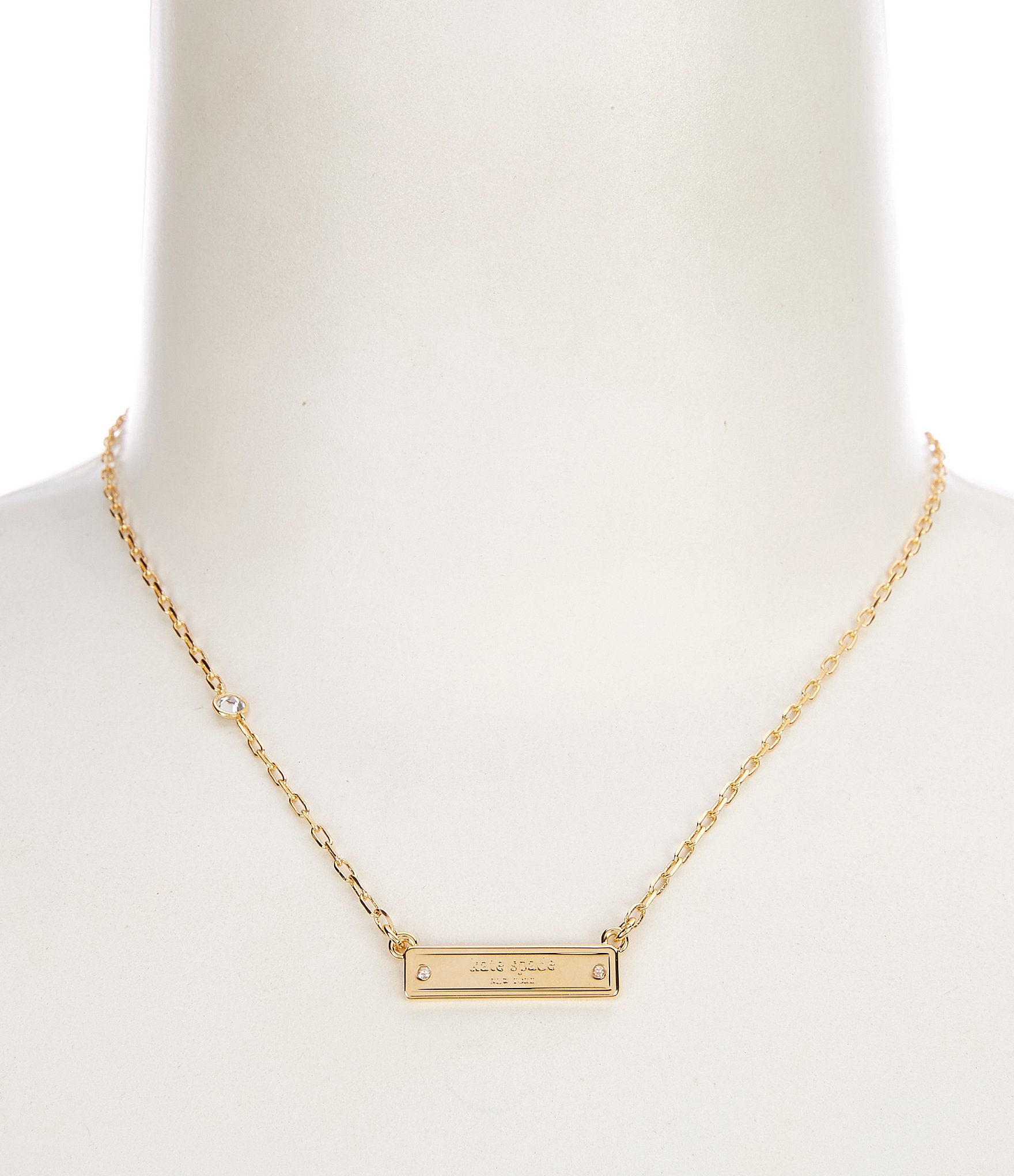 kate spade new york Sam Icon Bar Short Pendant Necklace