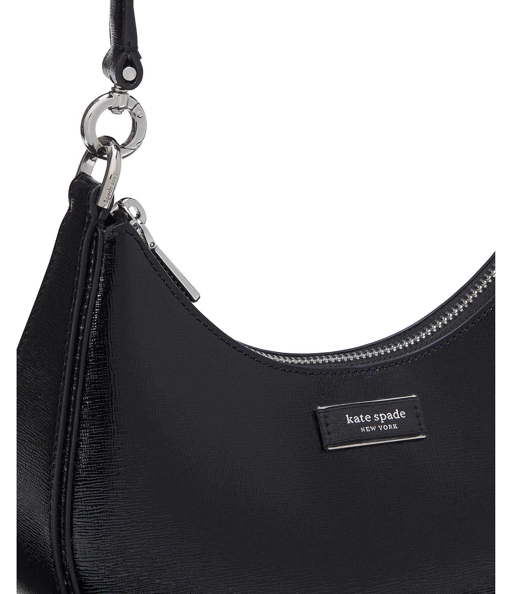 kate spade new york Sam Icon Shiny Small Convertible Crossbody Shoulder Bag