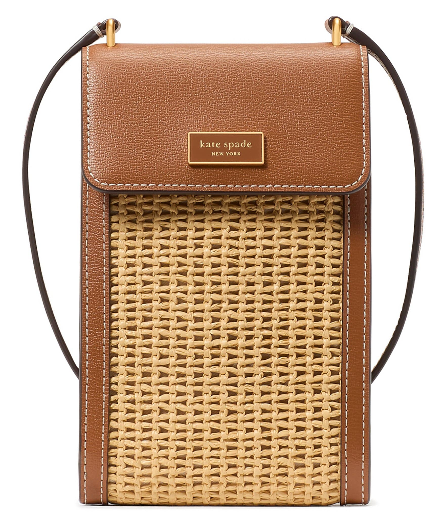 kate spade new york Serena Straw Phone Crossbody Bag | Dillard's