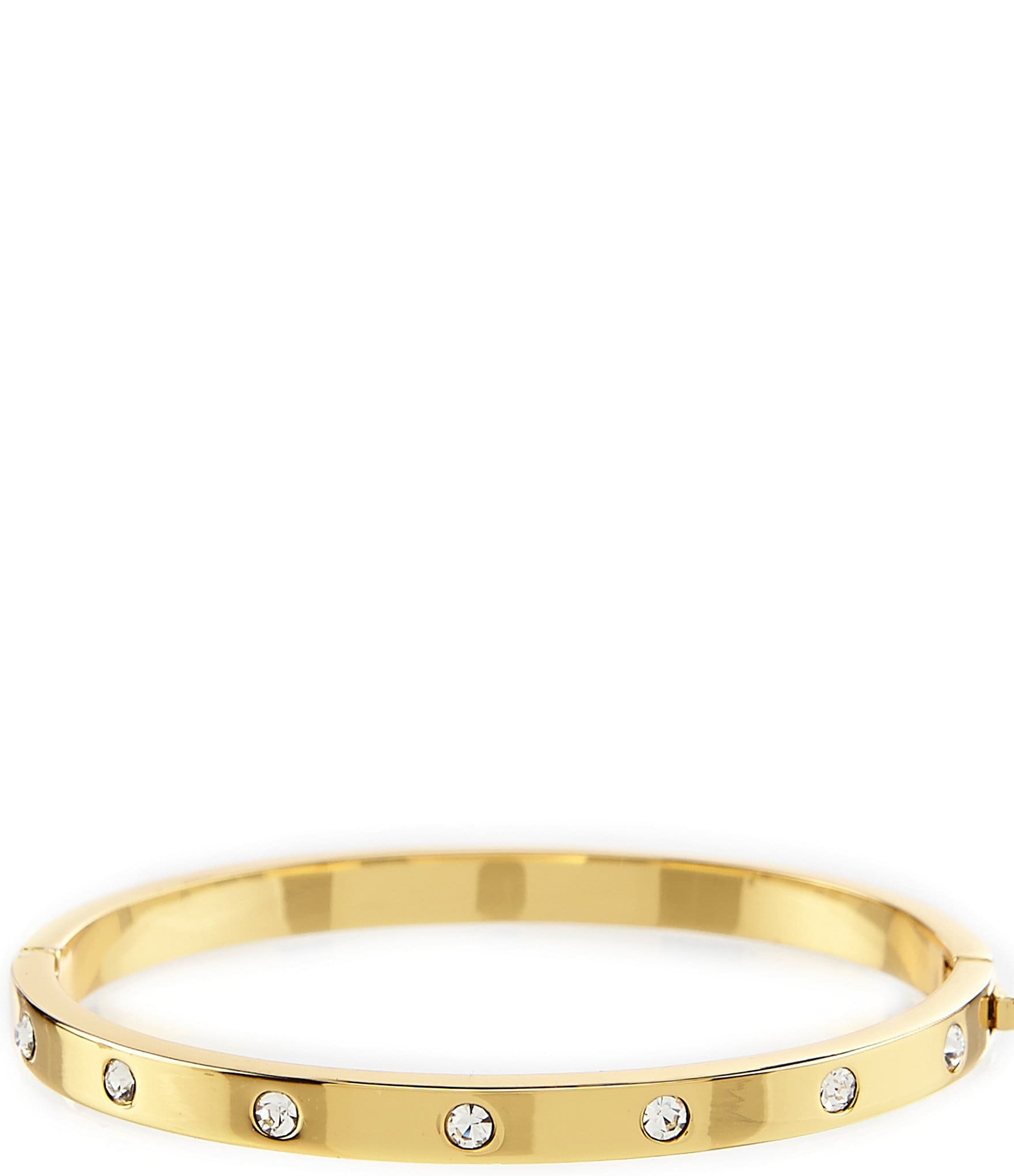 kate spade new york Set in Stone Hinged Gold-Plated Bangle Bracelet