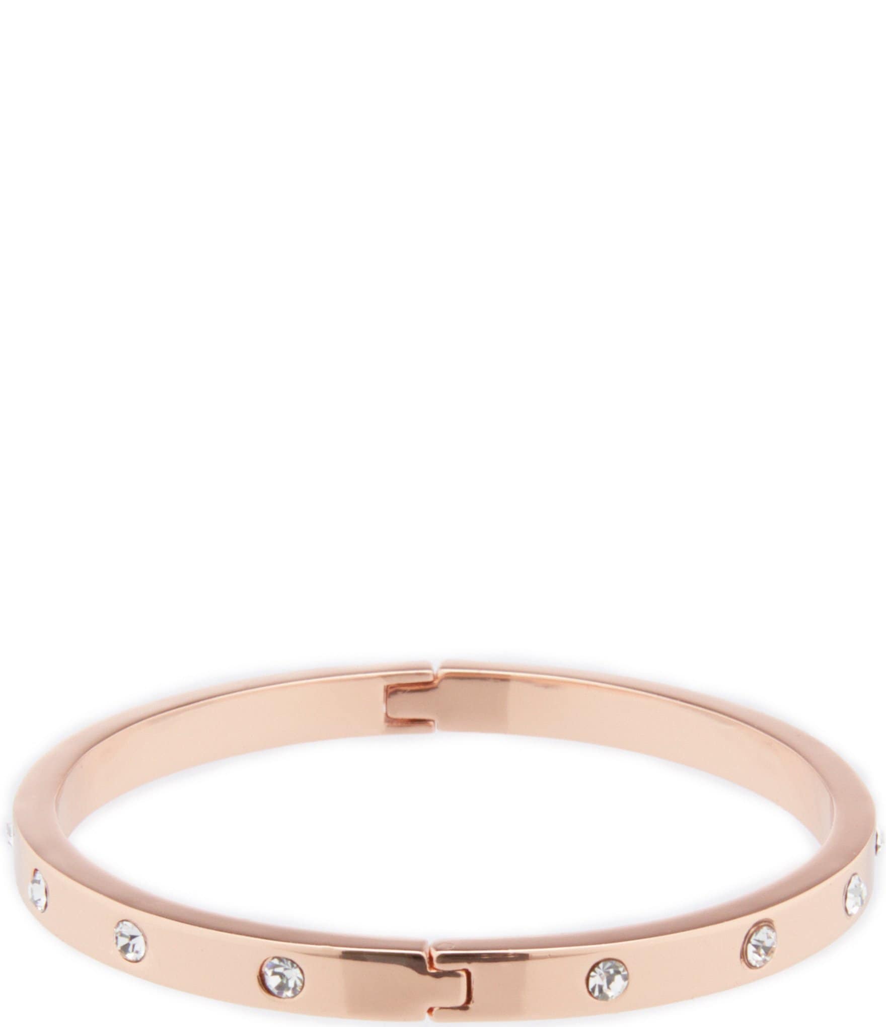 kate spade new york Set in Stone Hinged Gold-Plated Bangle Bracelet