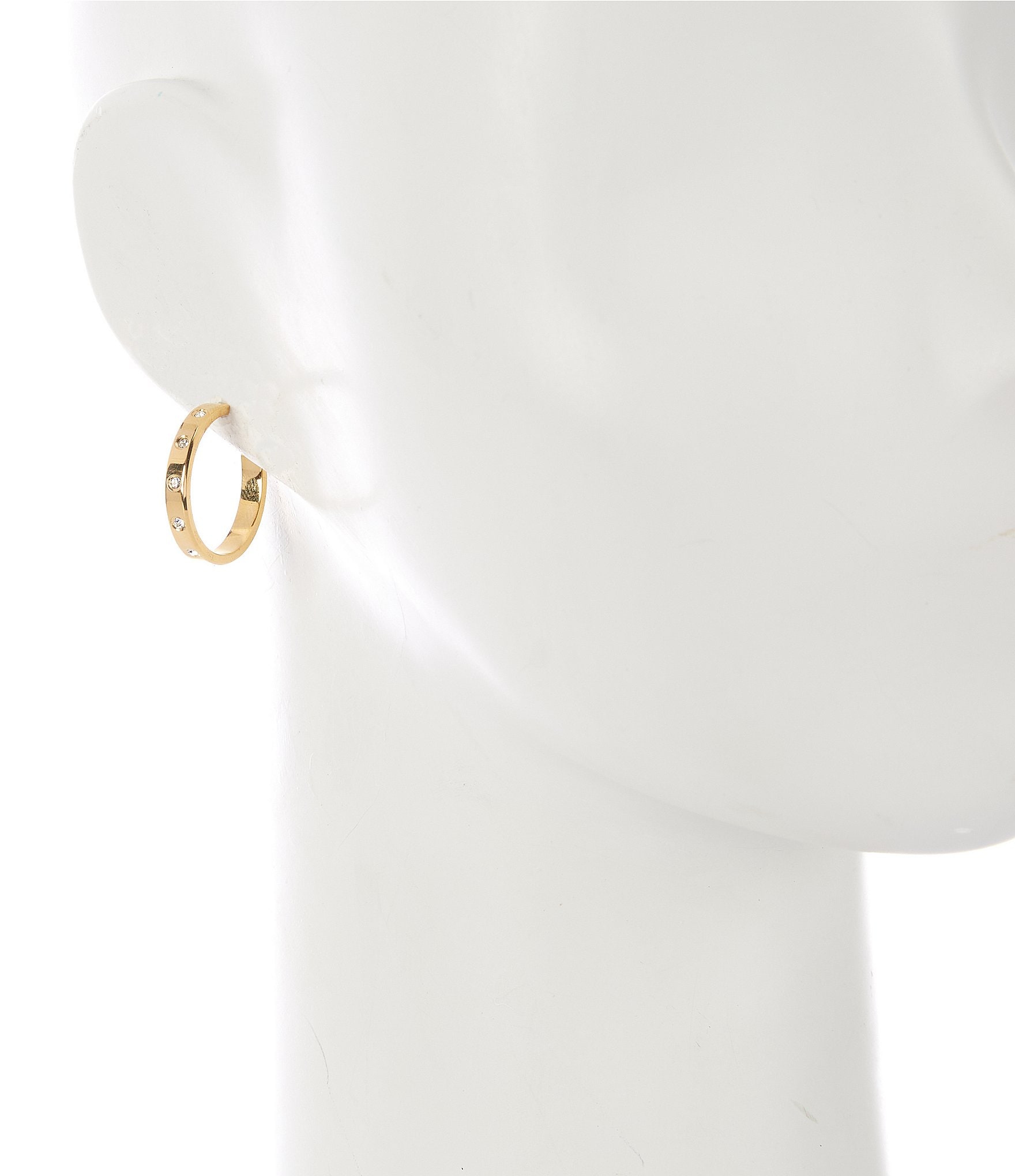 kate spade new york Crystal Set In Stone Hoop Earrings