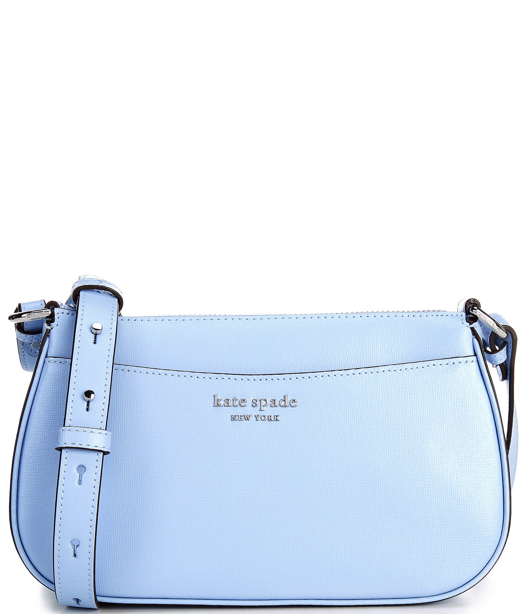 Kate Spade - Light Blue & Navy Colorblocked Leather Crossbody – Current  Boutique