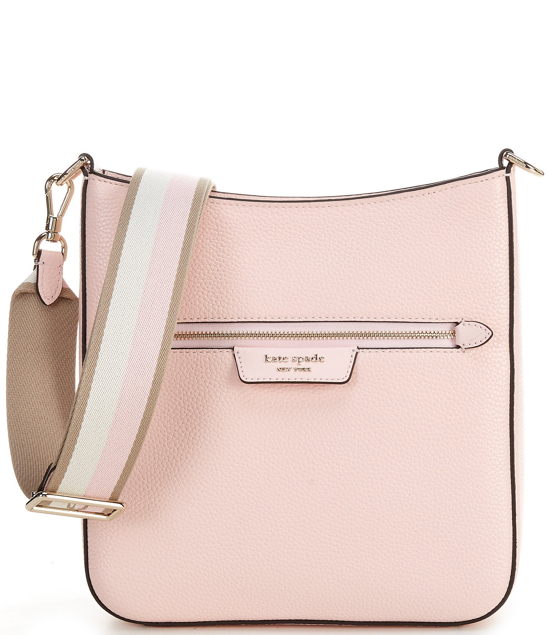 kate spade new york Striped Strap Hudson Messenger Crossbody Bag