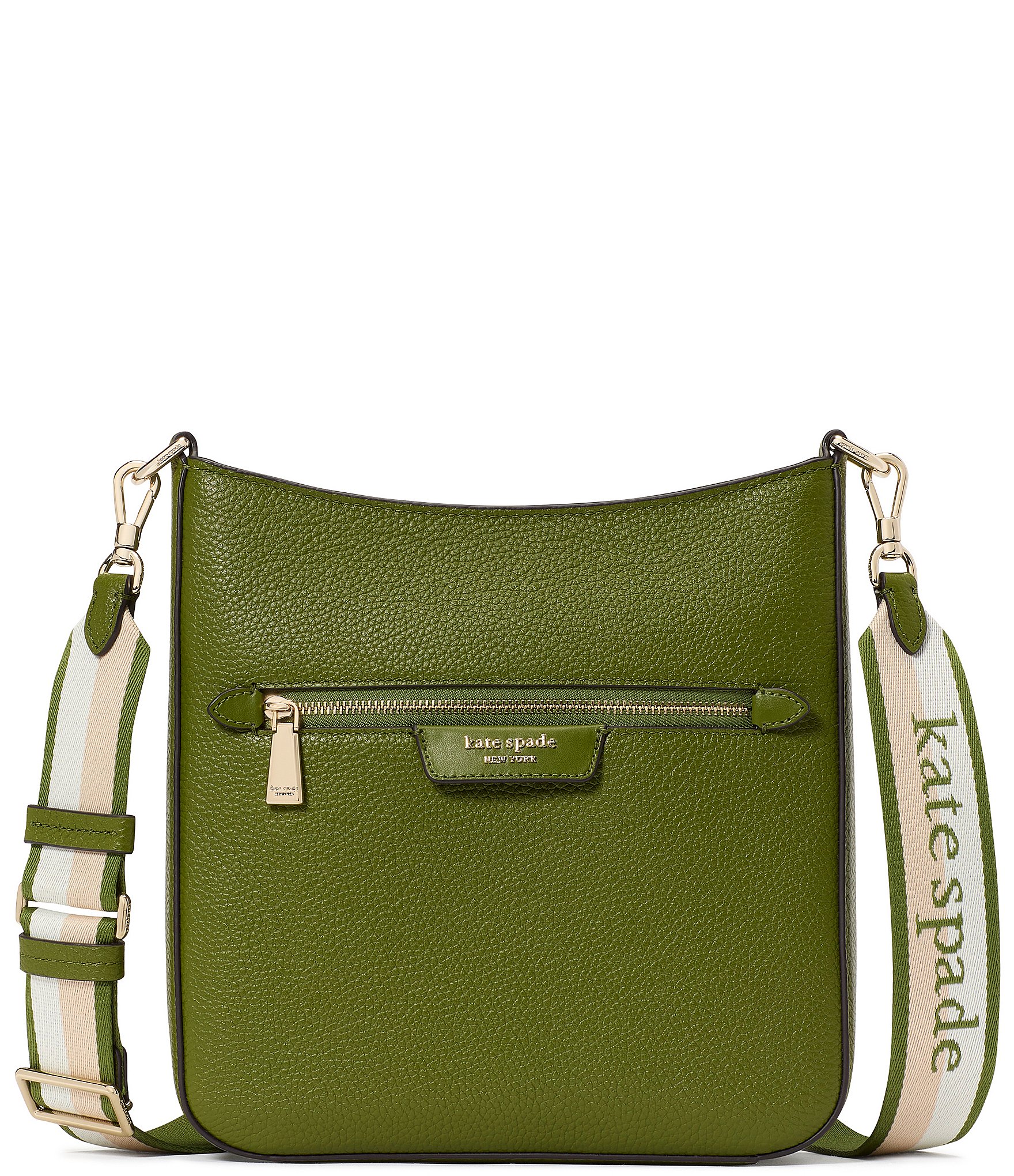 kate spade new york Striped Strap Hudson Messenger Crossbody