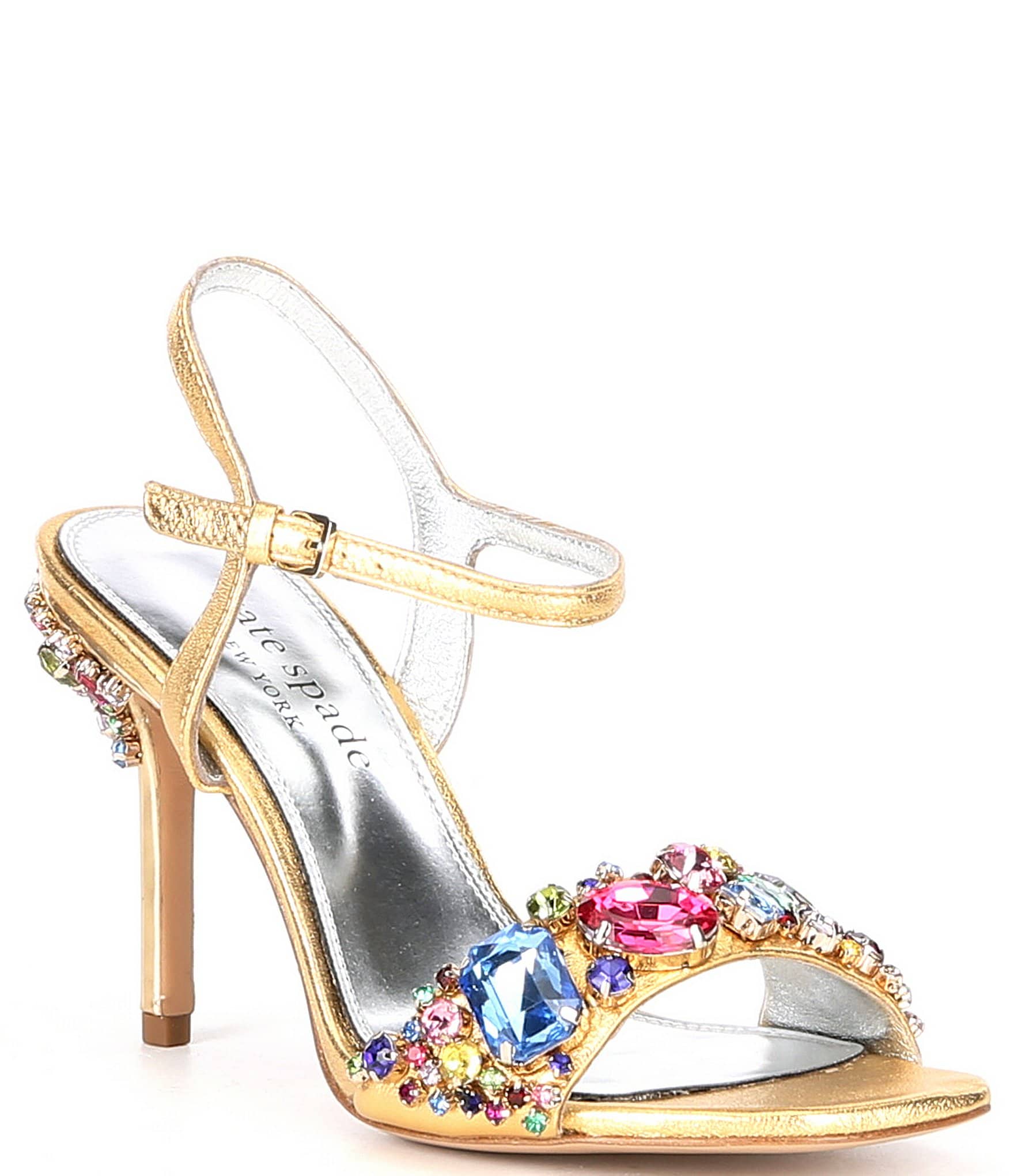 kate spade new york Treasure Rhinestone Embellished Ankle Strap Dress  Sandals | Dillard's