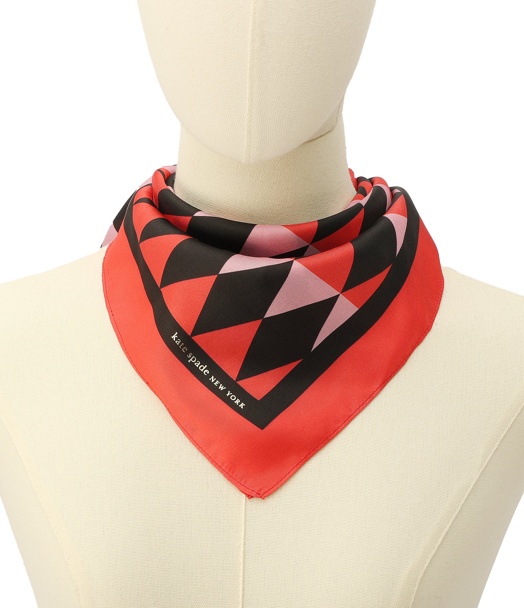 kate spade new york Triangle Silk Square Bandana Scarf