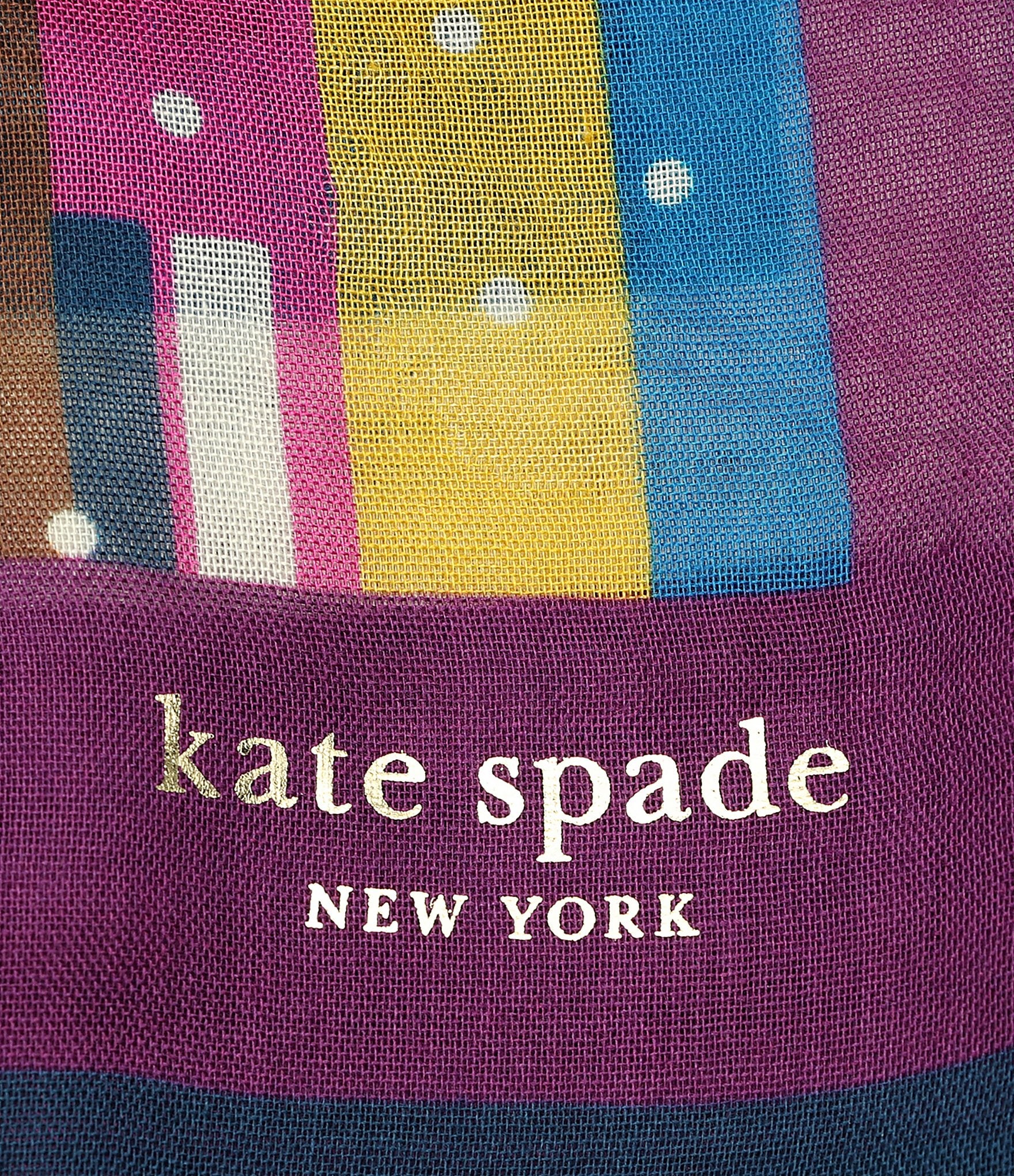 kate spade new york Uptown Map Oblong Scarf