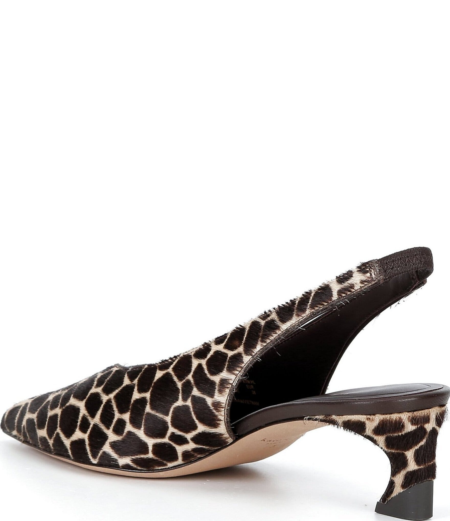 kate spade new york Viv Leopard Print Slingback Kitten Heel Pumps