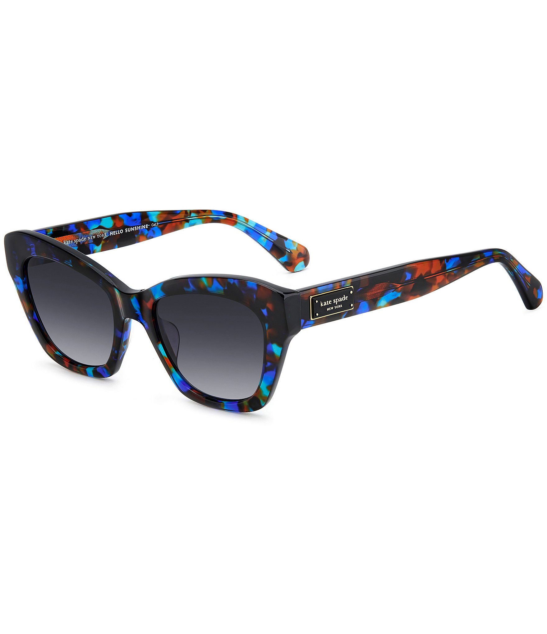 kate spade new york Women's Daina 51mm Tortoise Cat Eye