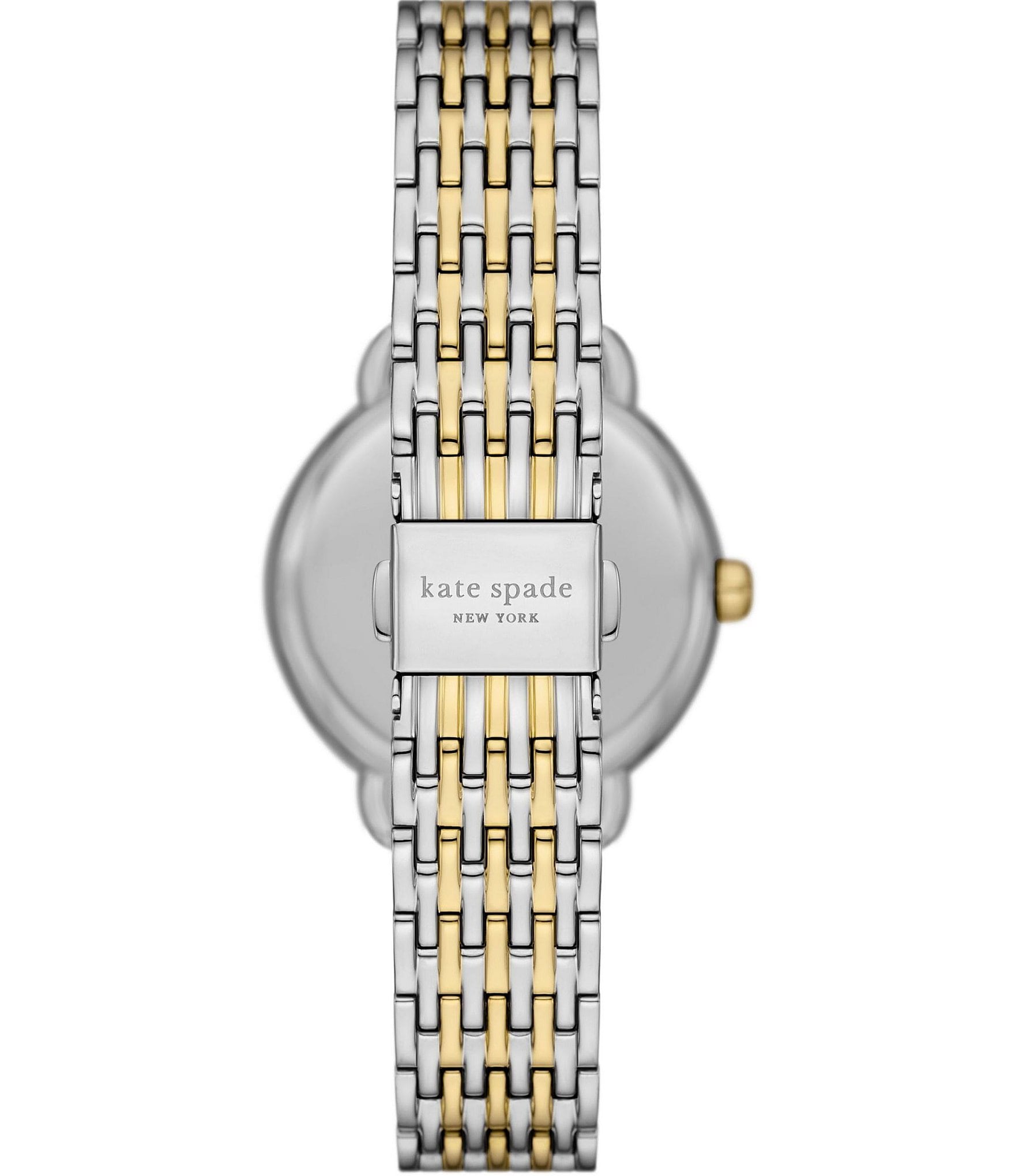 kate spade new york Women's Lily Avenue Three Hand Two Tone Stainless Steel Bracelet Watch