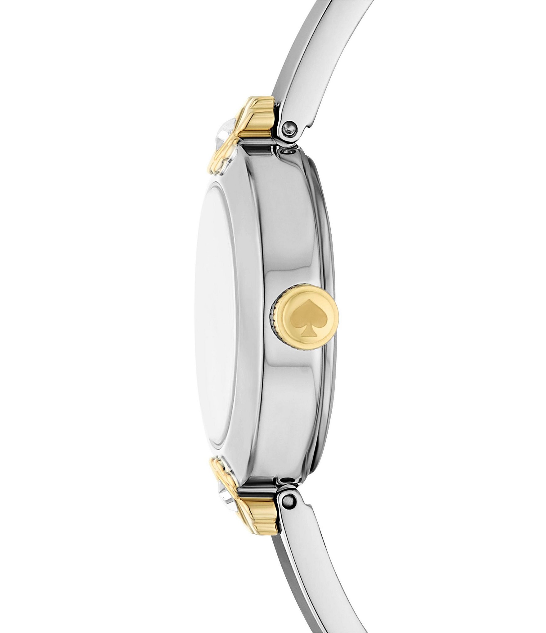 kate spade new york Women's Monroe Quartz Three Hand Two-Tone Stainless Steel Bangle Bracelet Watch