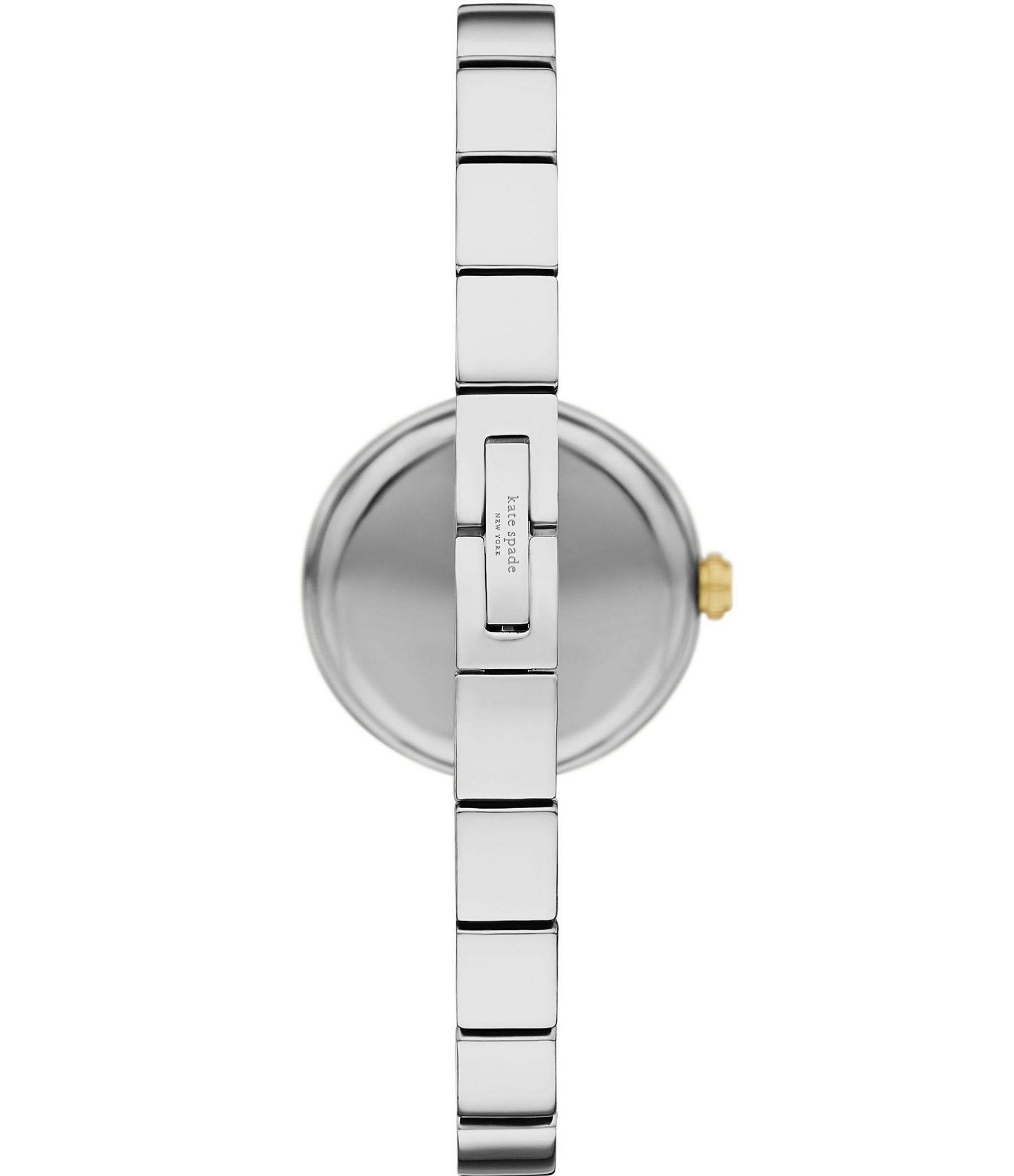 kate spade new york Women's Monroe Quartz Three Hand Two-Tone Stainless Steel Bangle Bracelet Watch