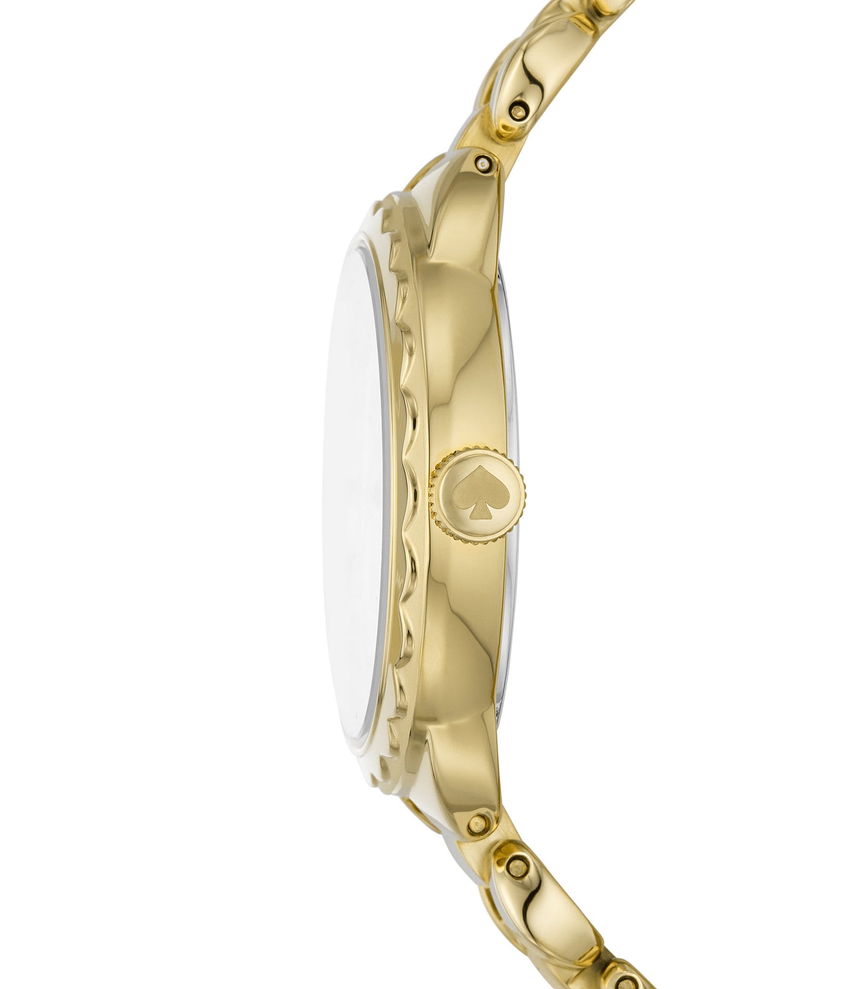 kate spade new york Women's Morningside Three-Hand Gold Stainless Steel Bracelet Watch