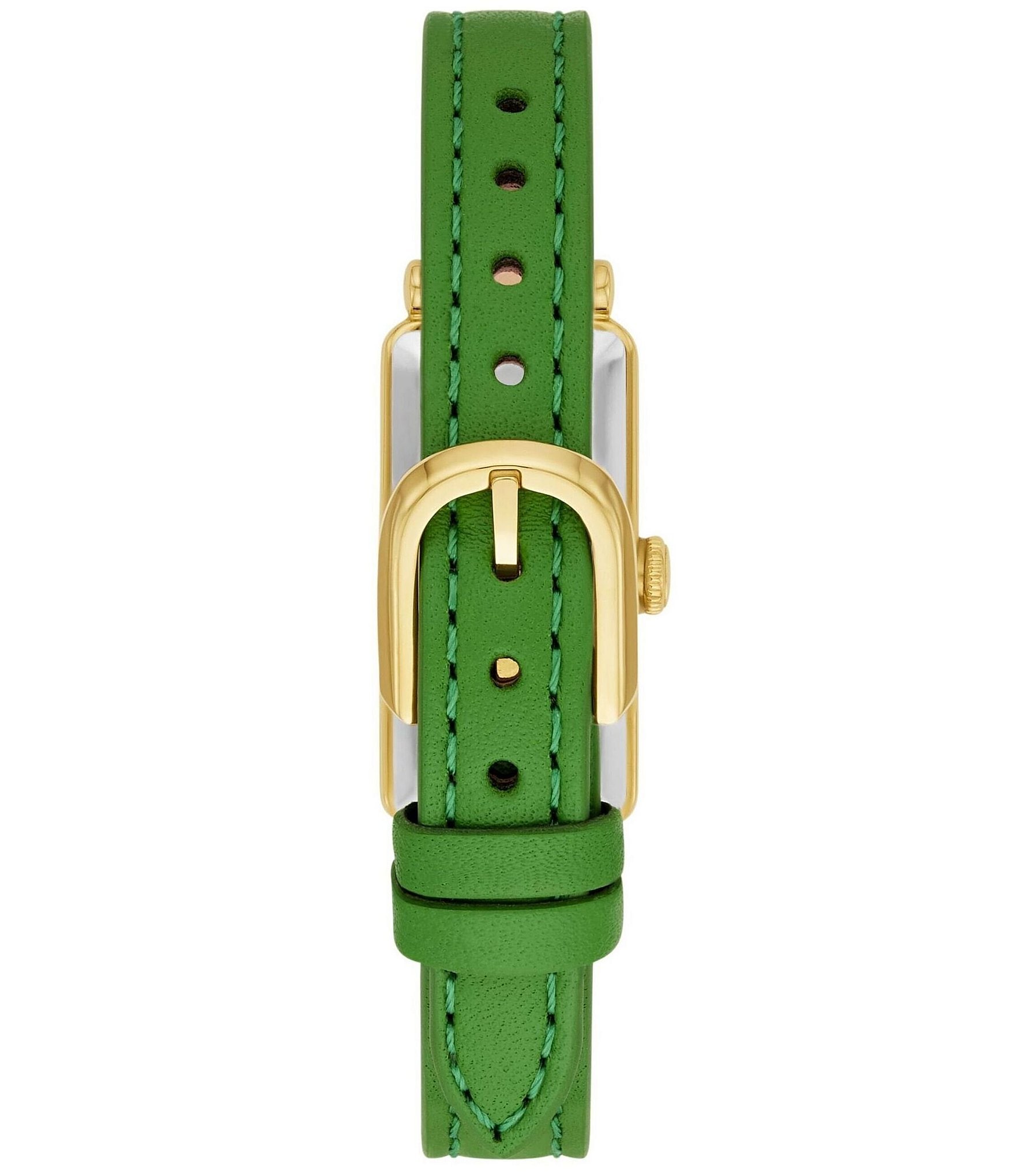 kate spade new york Women's Slim Rosedale Analog Green Leather Strap Watch