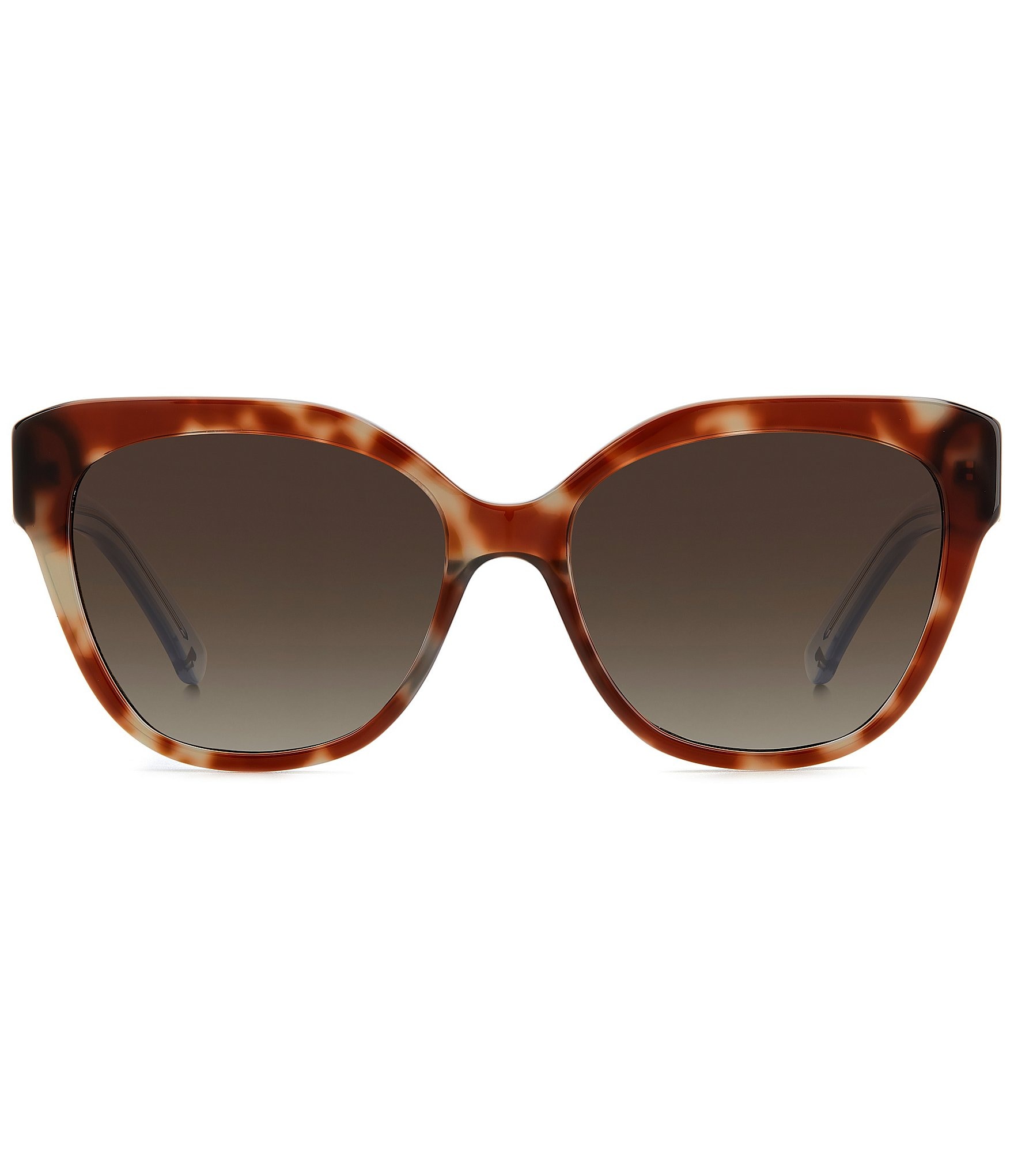 kate spade new york Women's Savanna Havana Blue Square Sunglasses