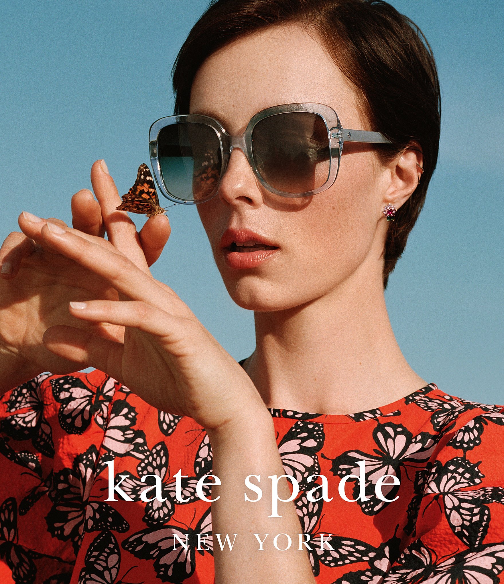 kate spade new york Women's Wenona 56mm Square Sunglasses