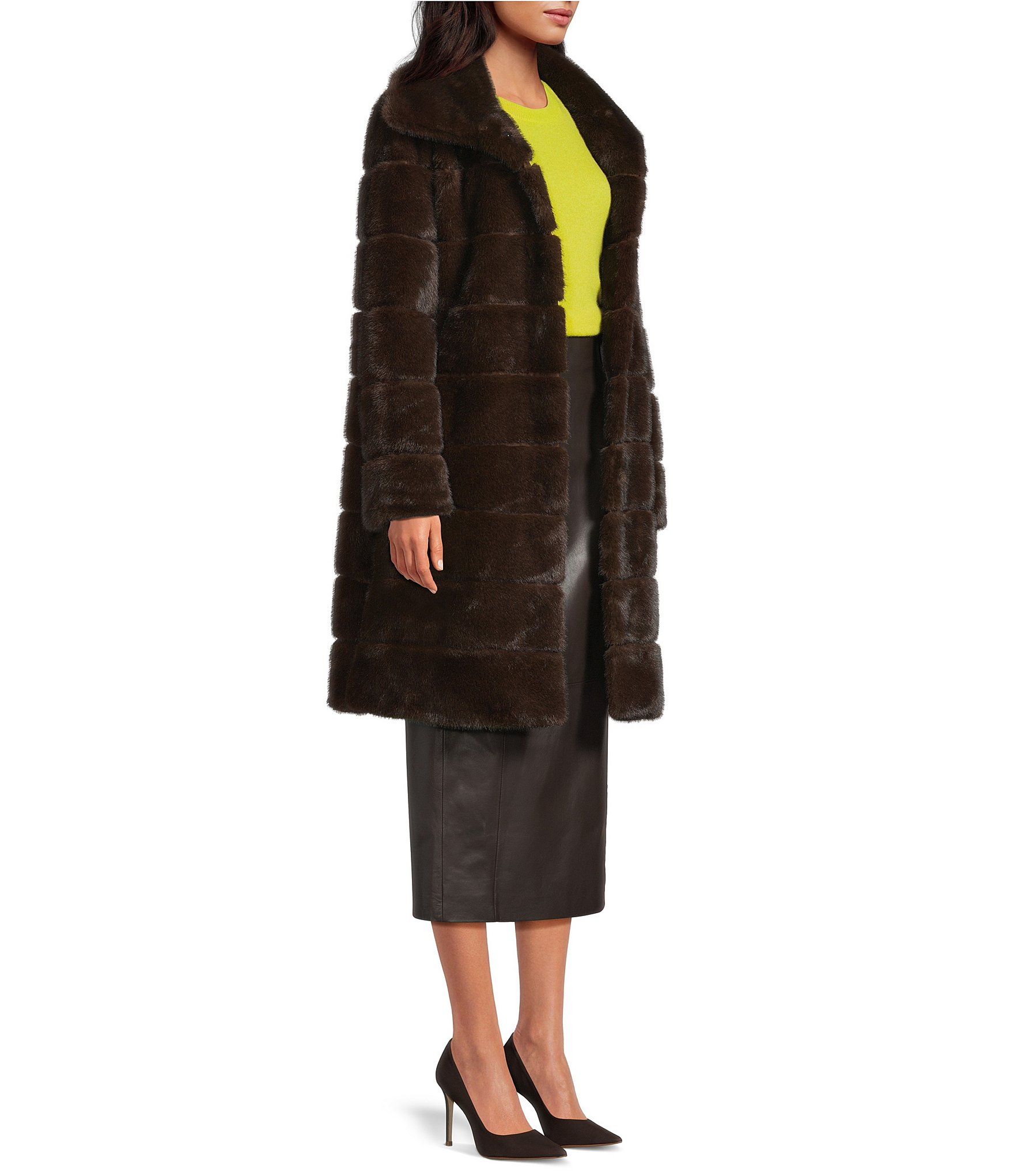 Katherine Kelly Mink Faux Fur Coat