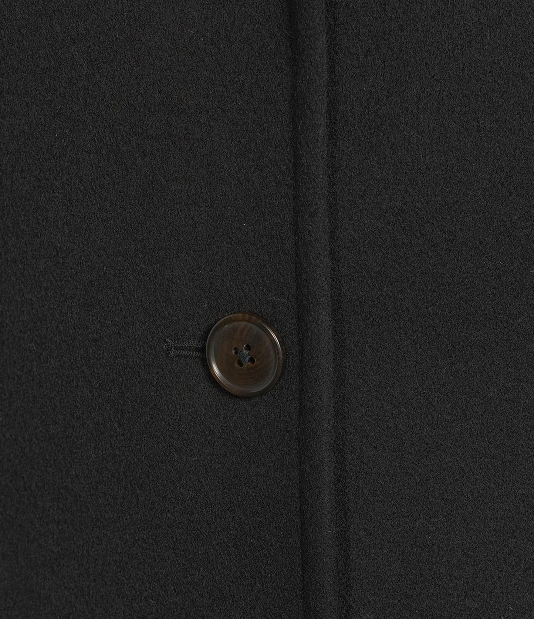 Katherine Kelly Pure Wool Notch Collar Button Front Maxi Coat