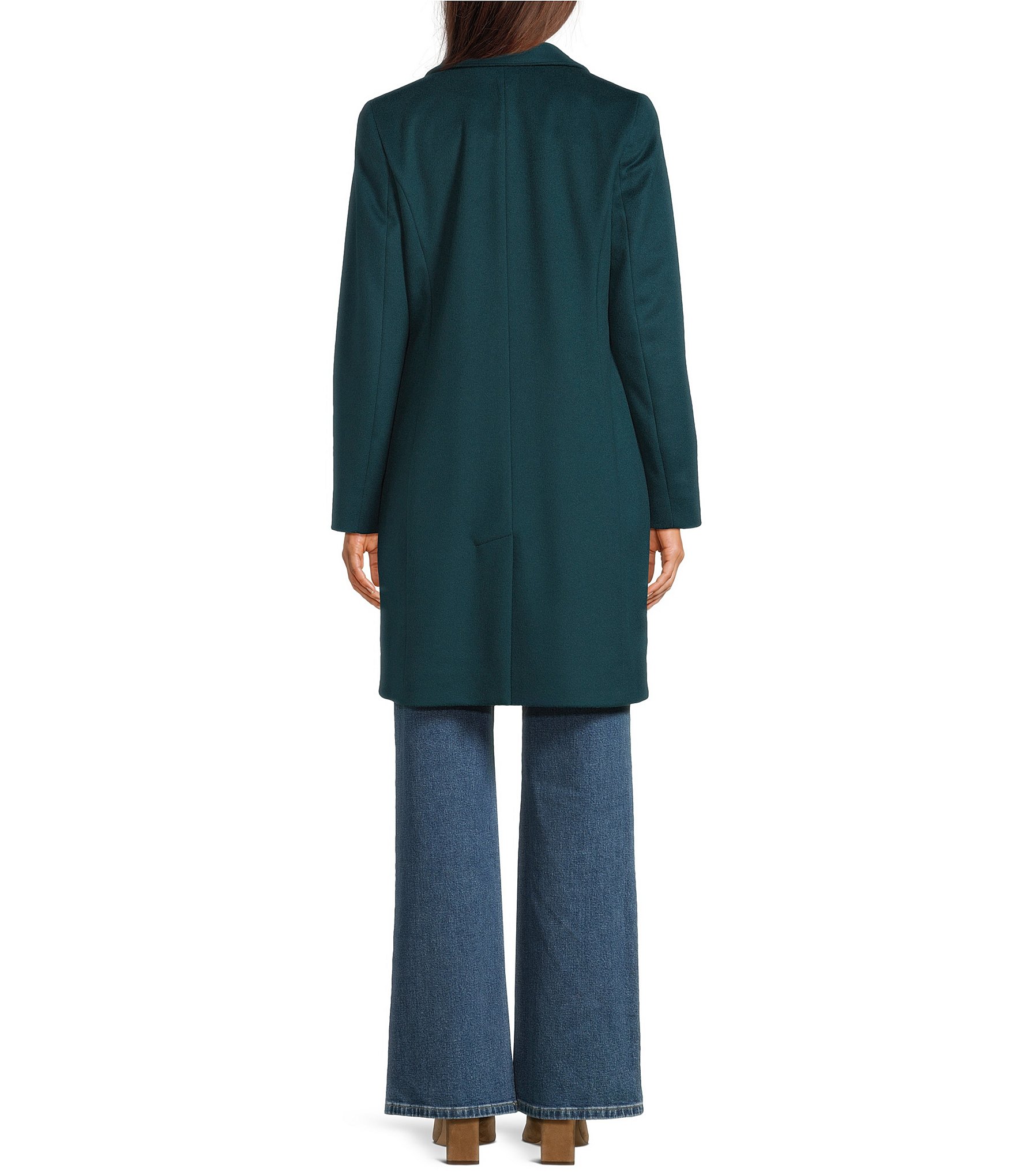 Katherine Kelly Pure Wool Tulip Collar Coat