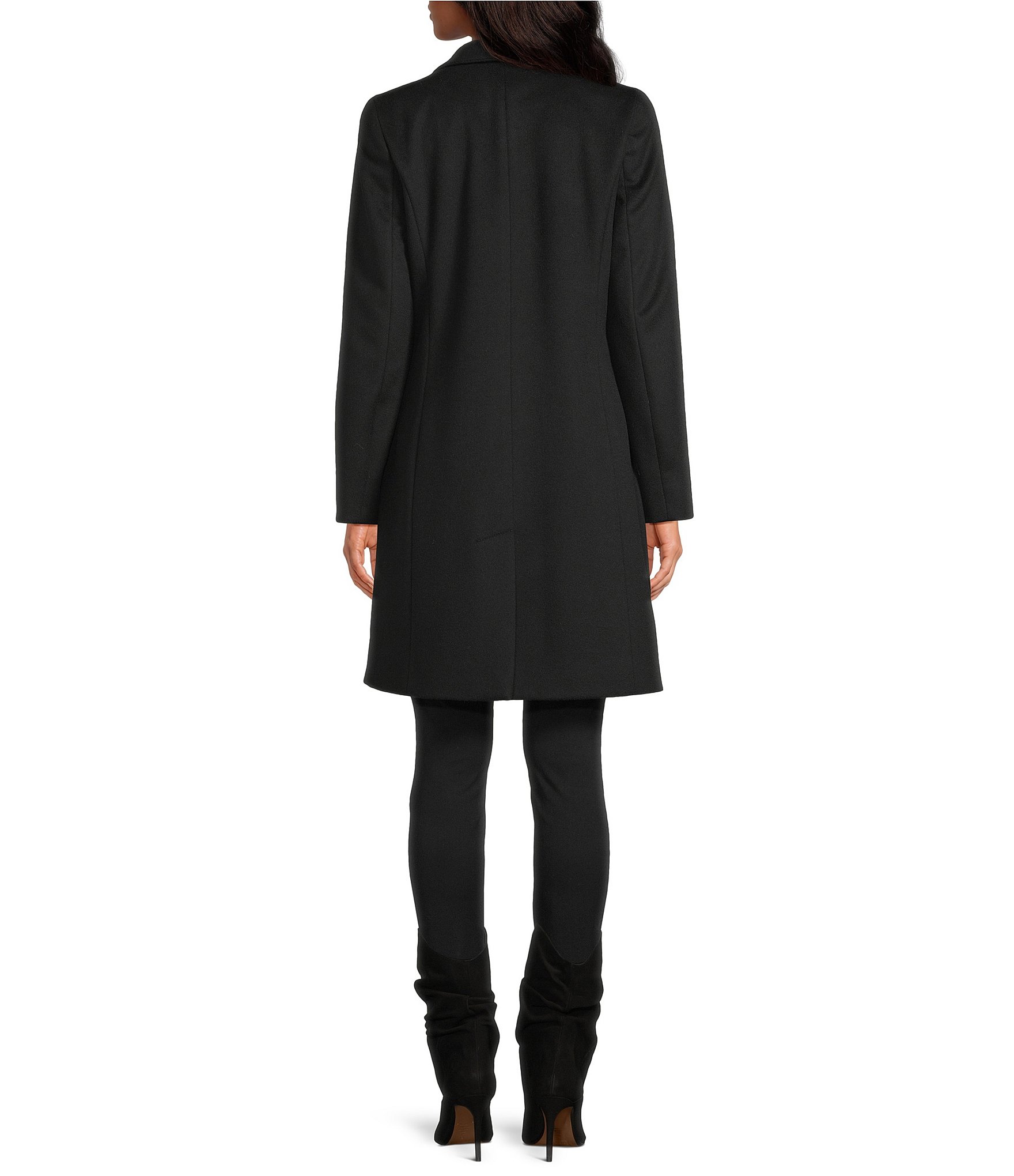 Katherine Kelly Pure Wool Tulip Collar Coat