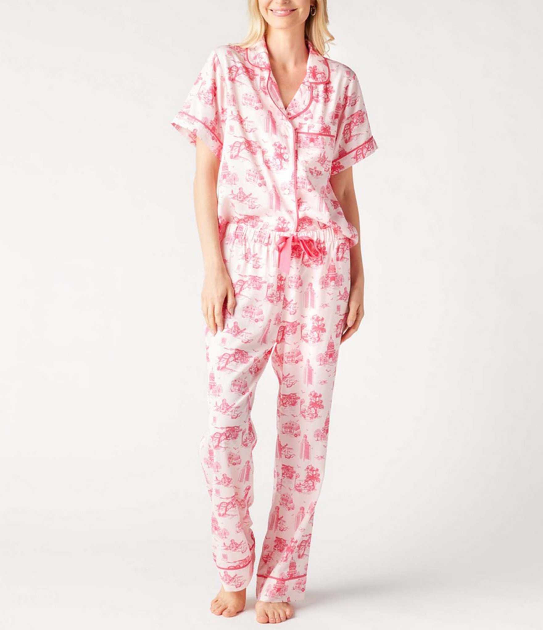 Katie Kime Austin Toile Woven Pant Pajama Set