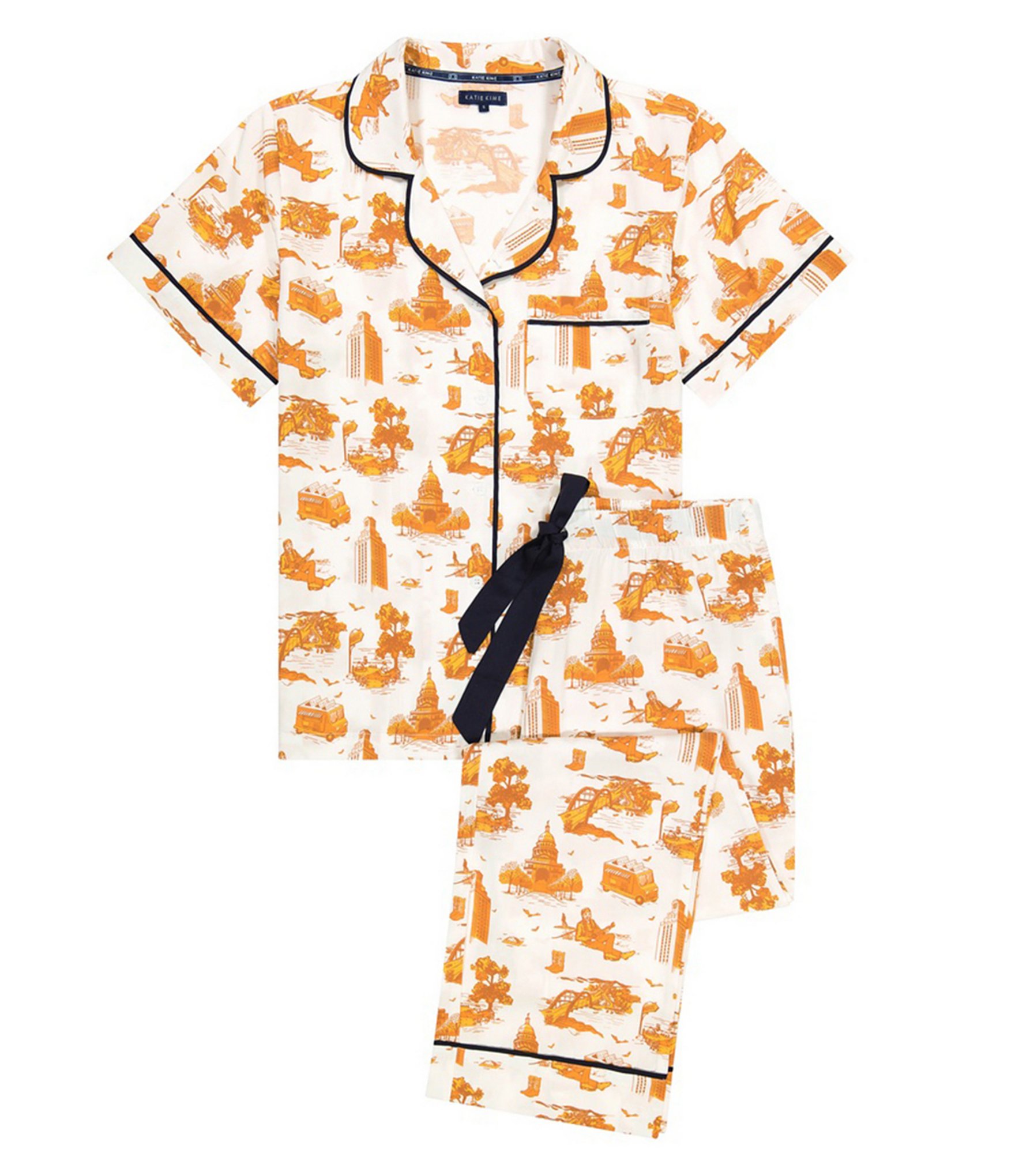 Katie Kime Austin Toile Woven Pant Pajama Set