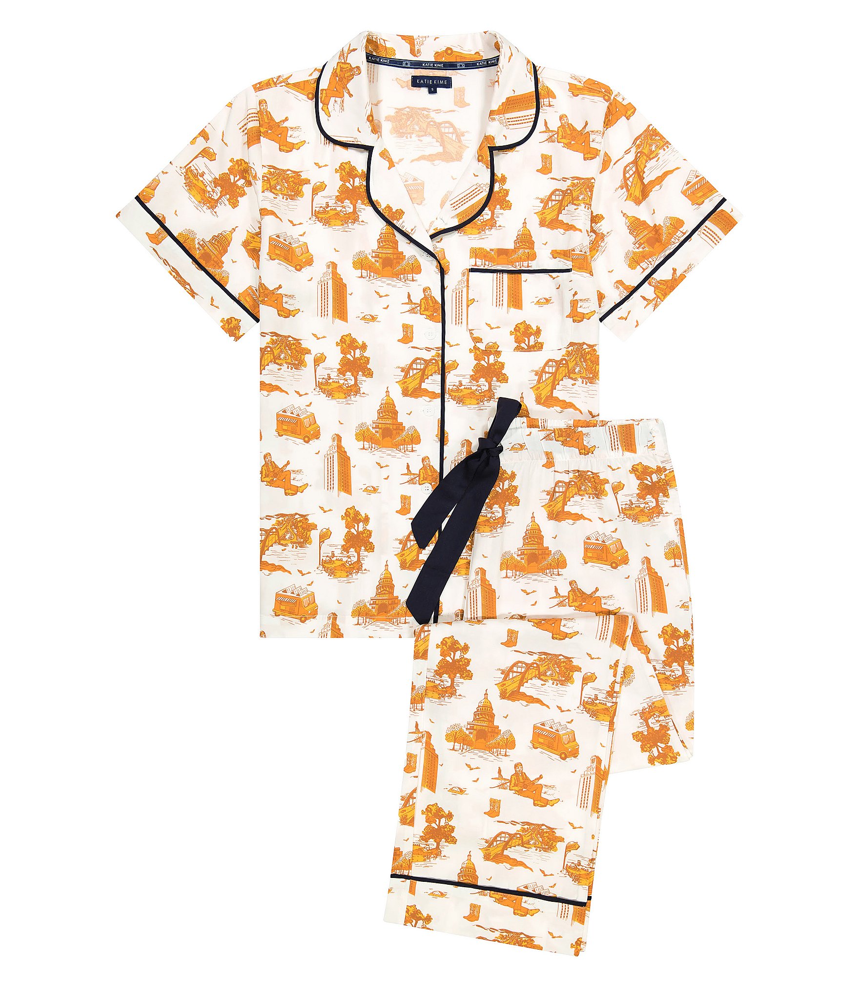 Katie Kime Austin Toile Woven Pant Pajama Set