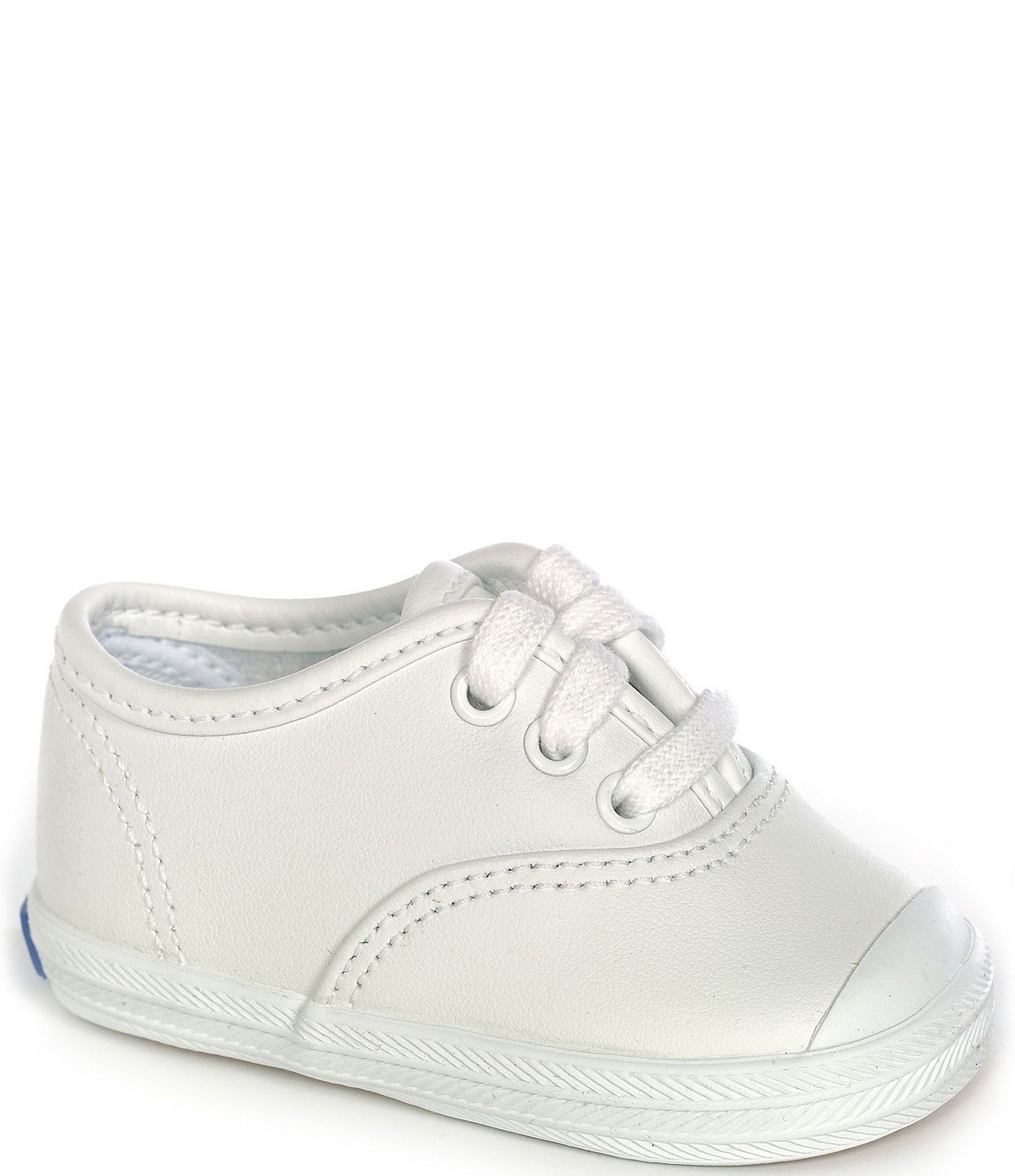 Keds Infant Girls Champion Leather Toe Cap Size 3 White