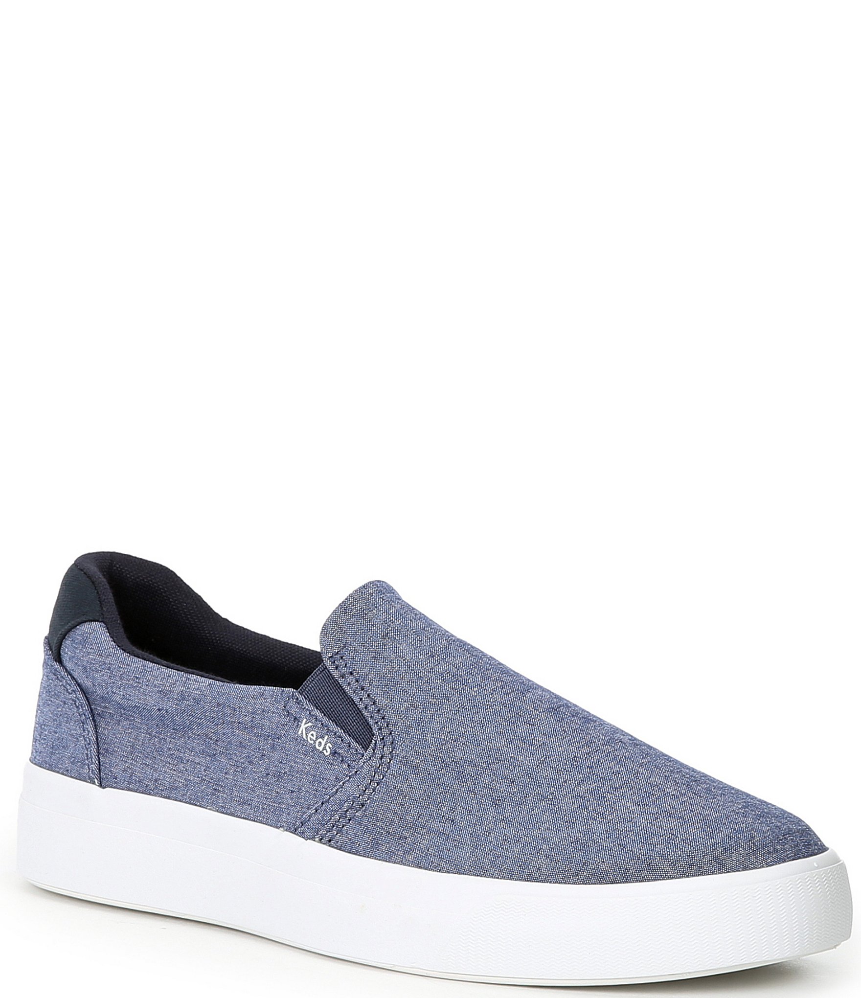 Keds Pursuit Flecked Chambray Slip On Sneakers | Dillard's