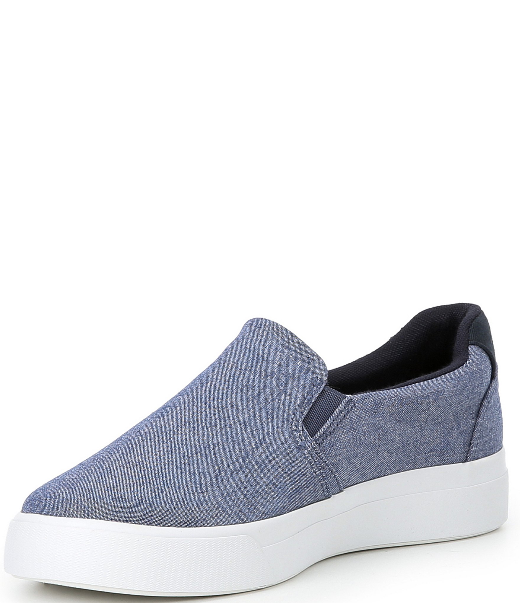 Keds Pursuit Flecked Chambray Slip On Sneakers