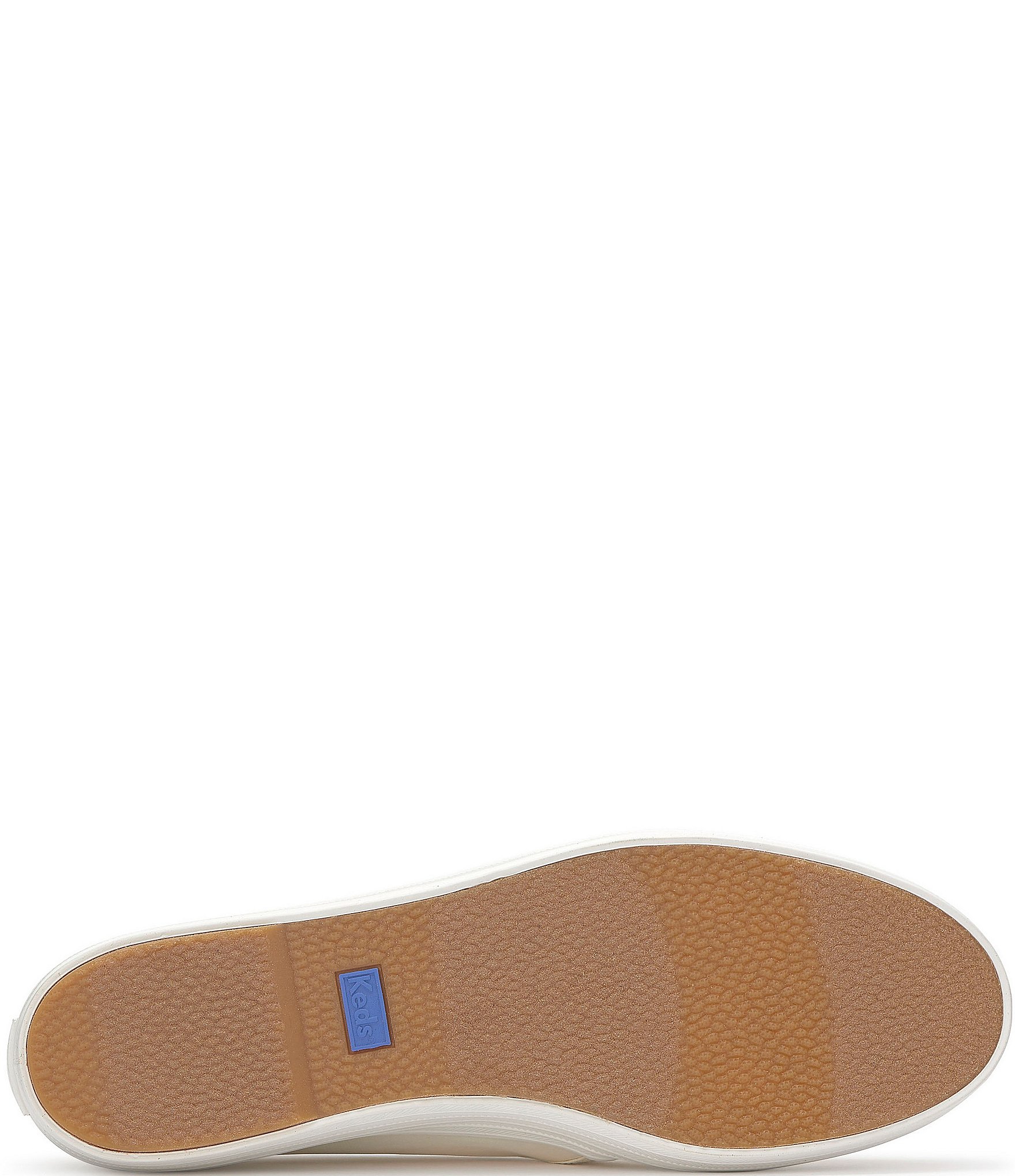 Keds Triple Decker Iridescent Canvas Flower Ornamented Slip On Platform Sneakers