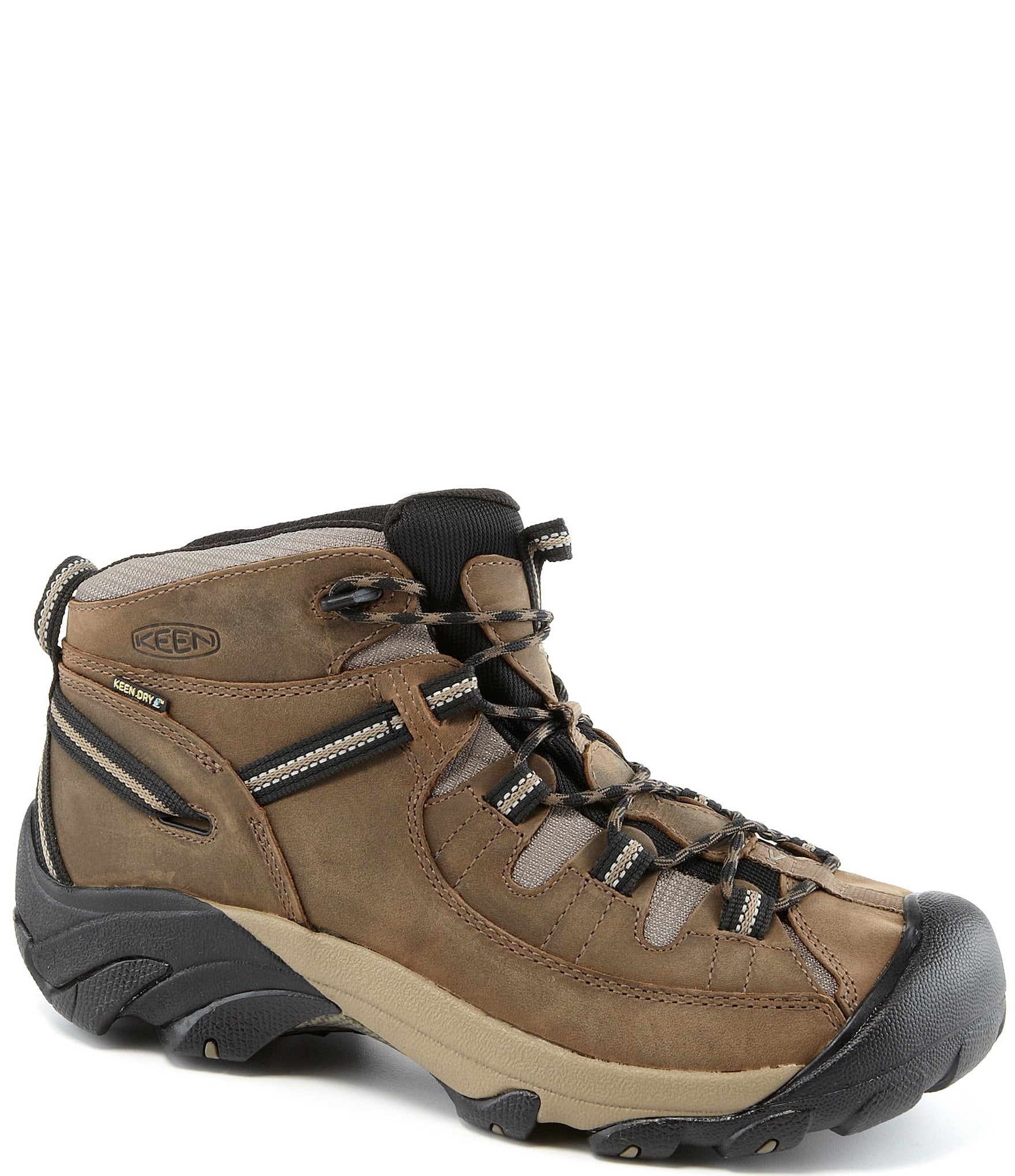 Men's Targhee II Mid Waterproof Hiking Boots | Shitake/Brindle