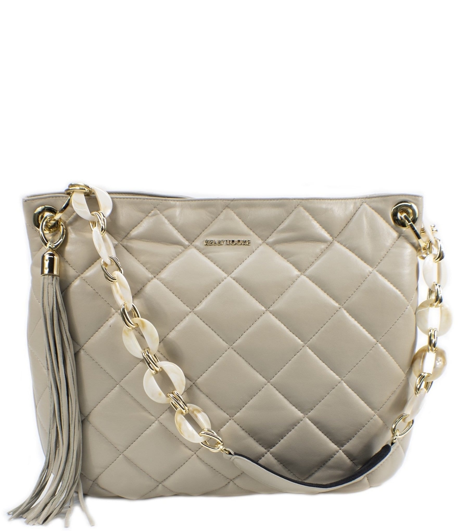 Kelly-Tooke Harley Quilted Chain Strap Hobo Shoulder Bag