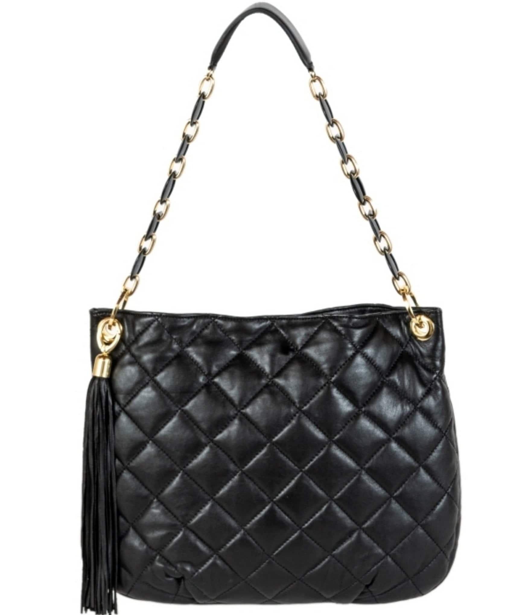 Kelly-Tooke Harley Quilted Chain Strap Hobo Shoulder Bag