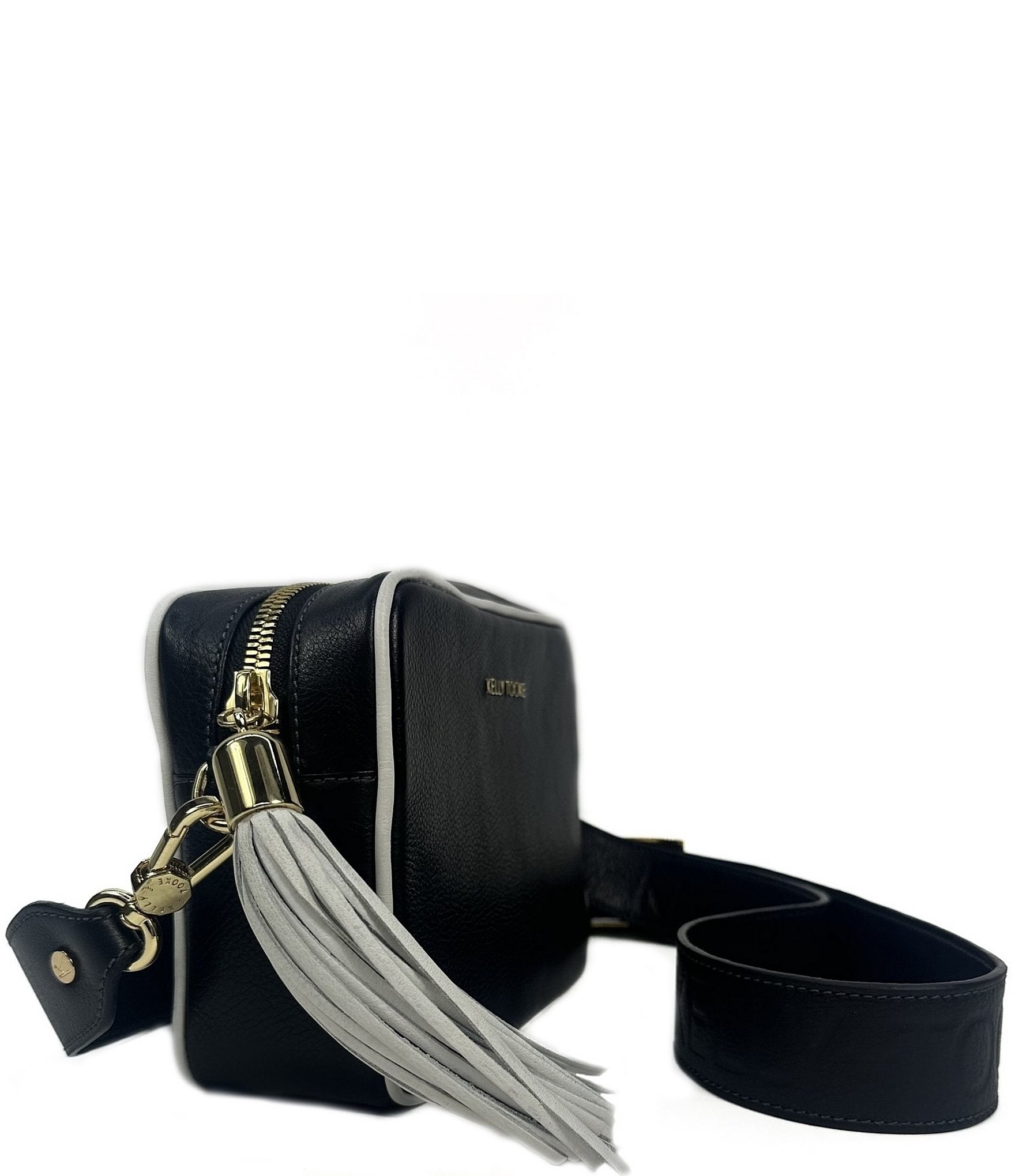 Kelly-Tooke Jess Box Black and White Crossbody Bag