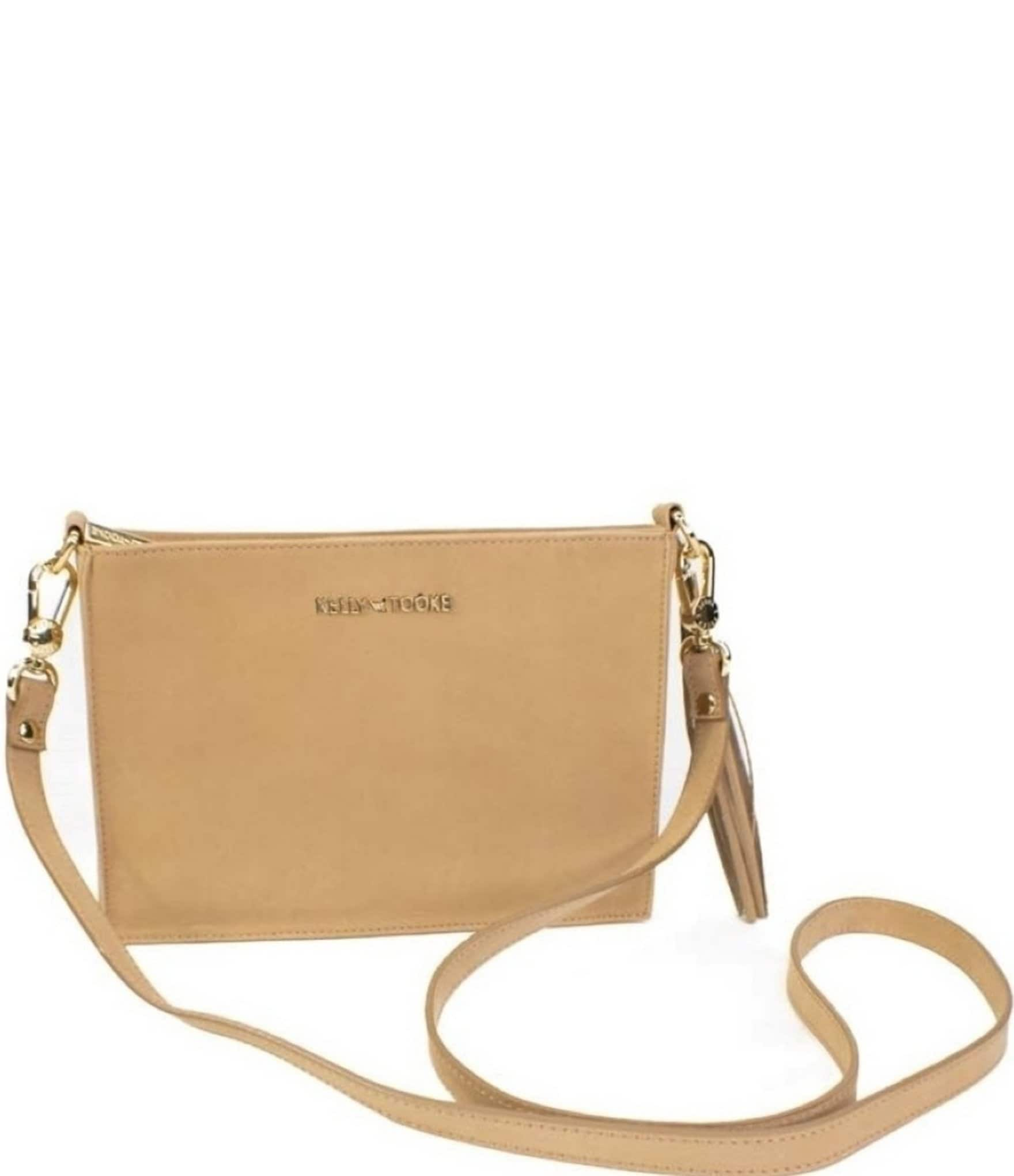 Kelly-Tooke Tassel Leather Crossbody Clutch Bag