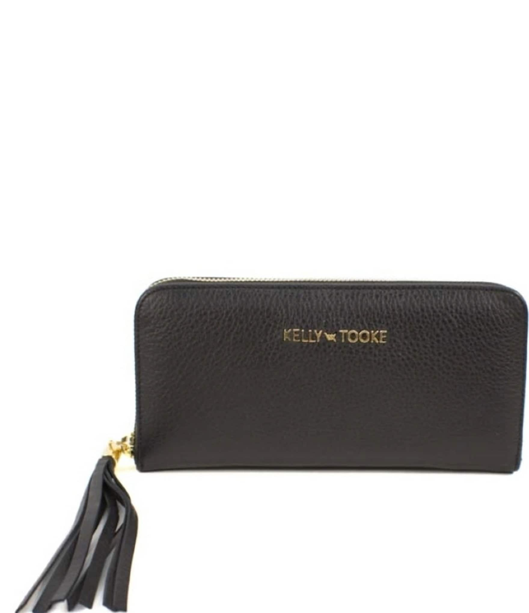 Kelly-Tooke Large Patent Navy Leather Wallet