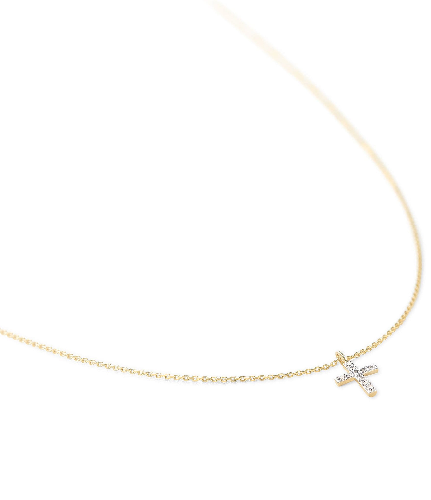 Kendra Scott 14k Yellow Gold Cross Pendant Necklace