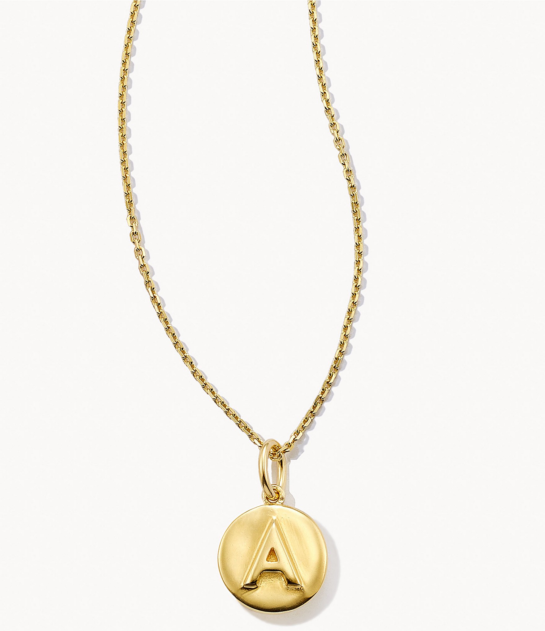 Kendra Scott 18K Gold Vermeil Initial Coin Pendant Necklace | Dillard's