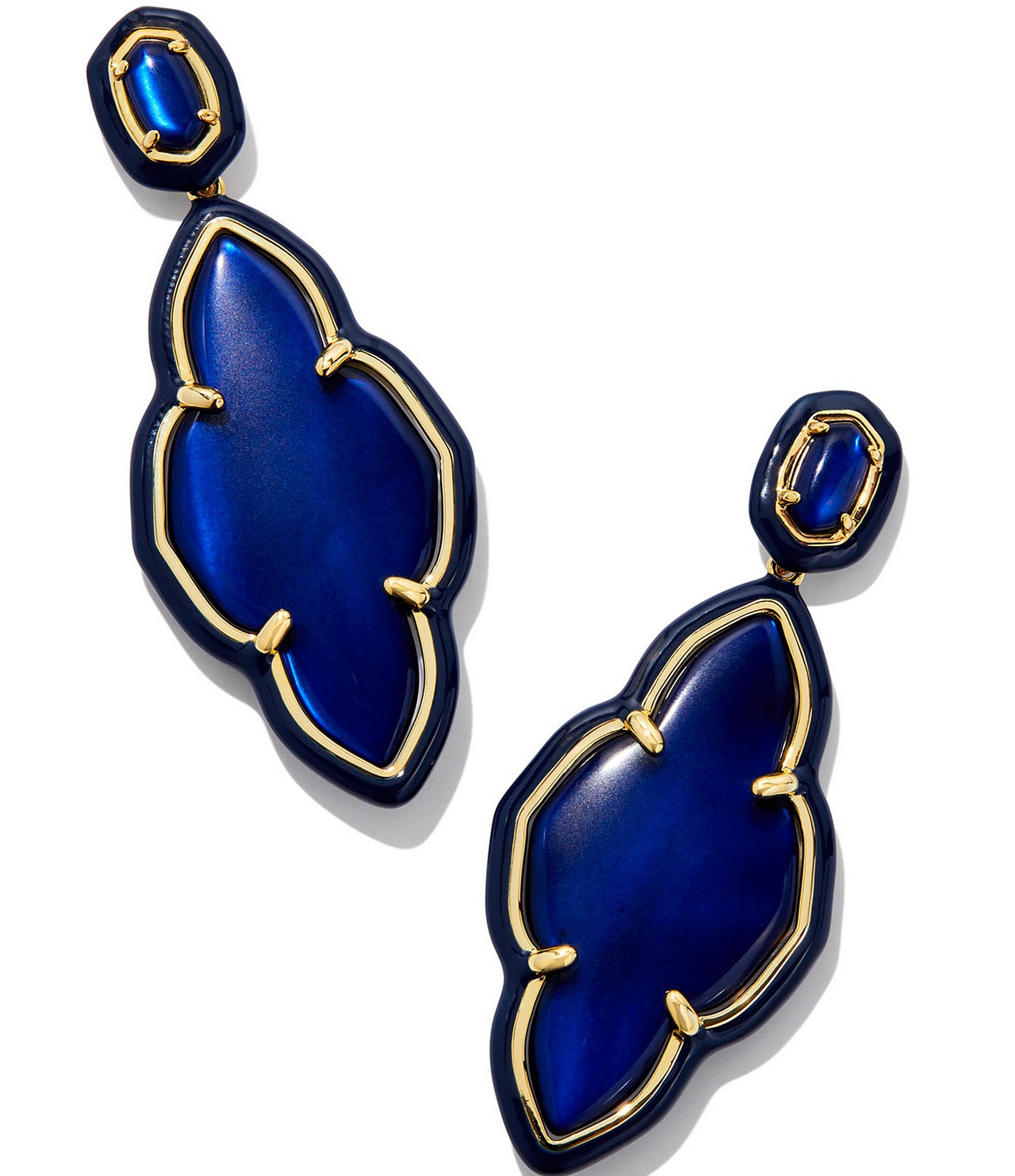 Kendra Scott Abbie Enamel Frame Drop Earrings