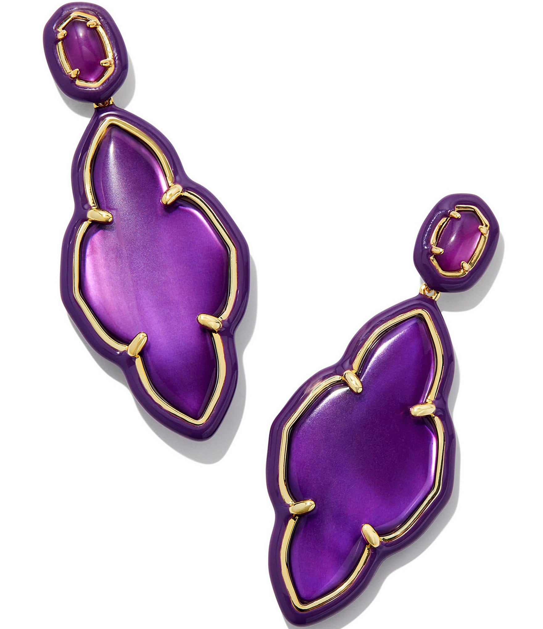 Kendra Scott Abbie Enamel Frame Drop Earrings