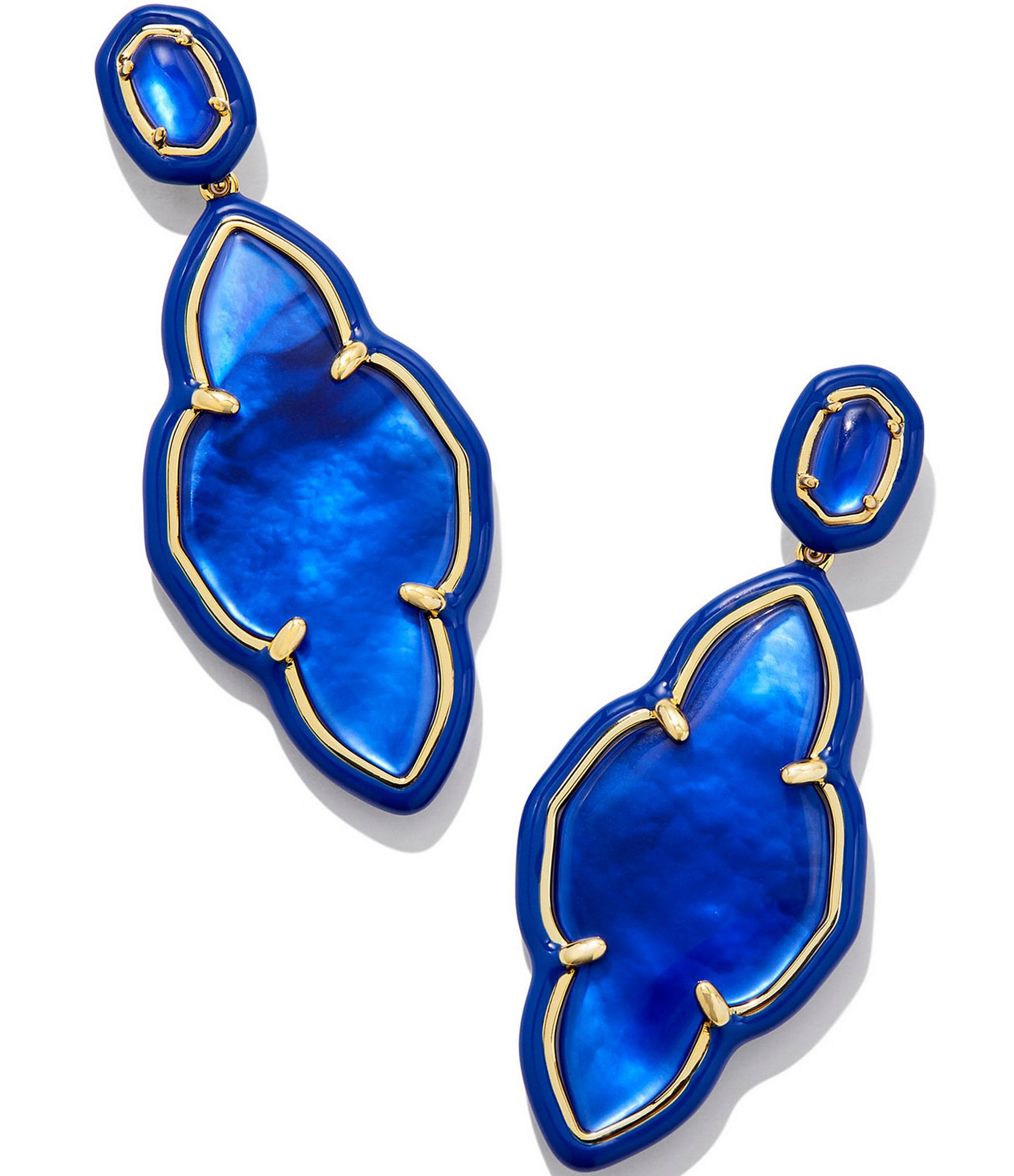 Kendra Scott Abbie Enamel Frame Drop Earrings