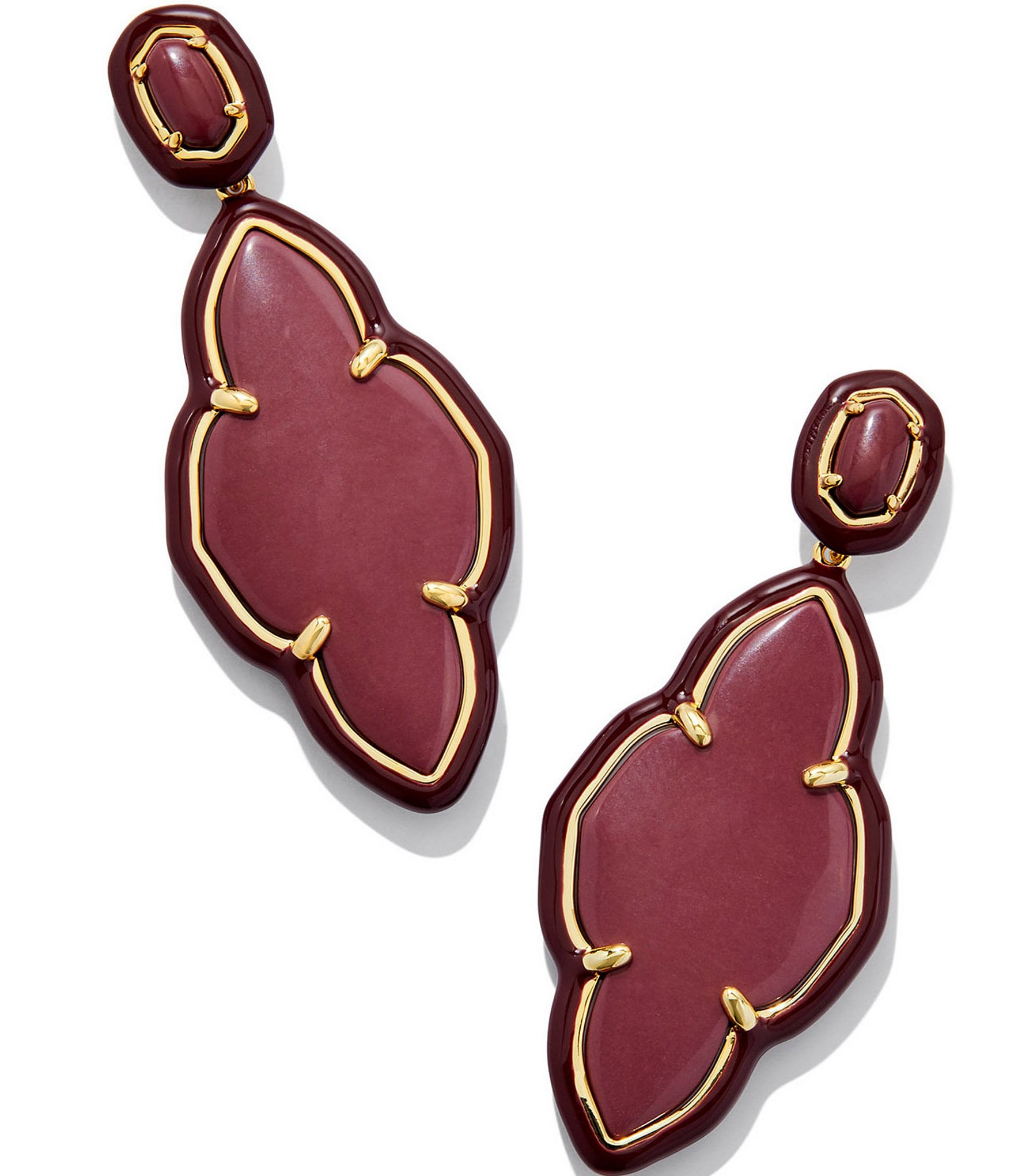 Kendra Scott Abbie Enamel Frame Drop Earrings